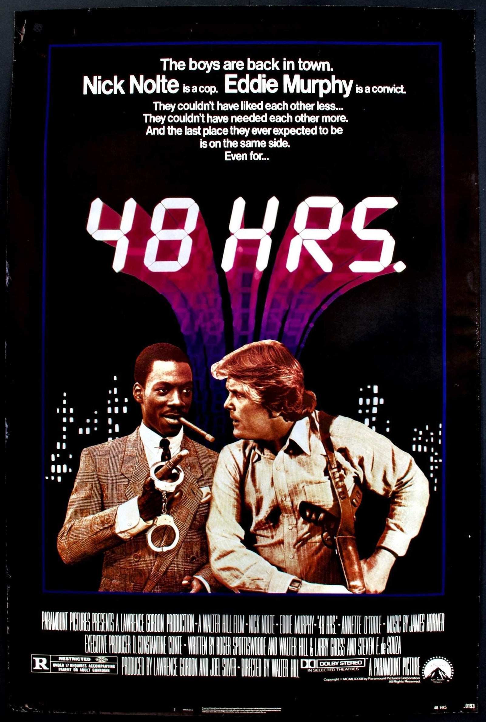 48 Hrs. (1982) original movie poster for sale at Original Film Art - Vintage Movie Posters