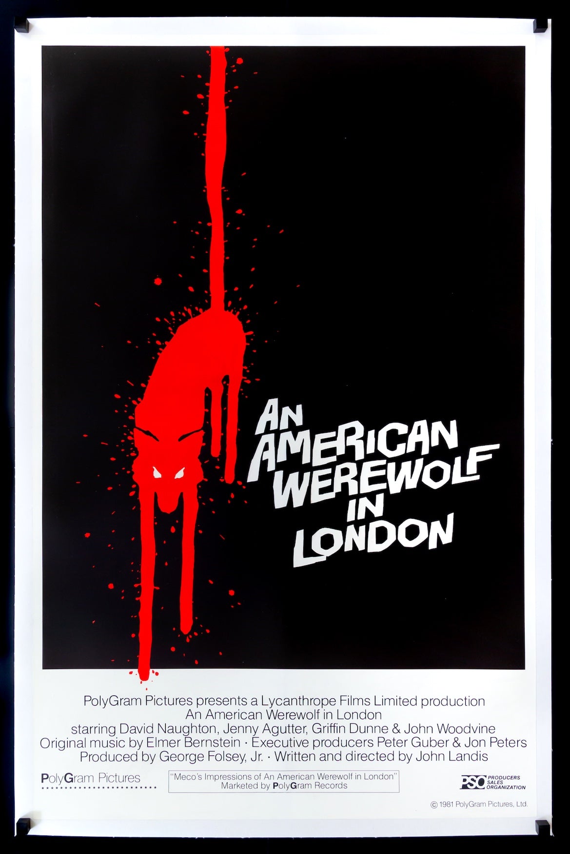 An American Werewolf in London (1981) original movie poster for sale at Original Film Art - Vintage Movie Posters