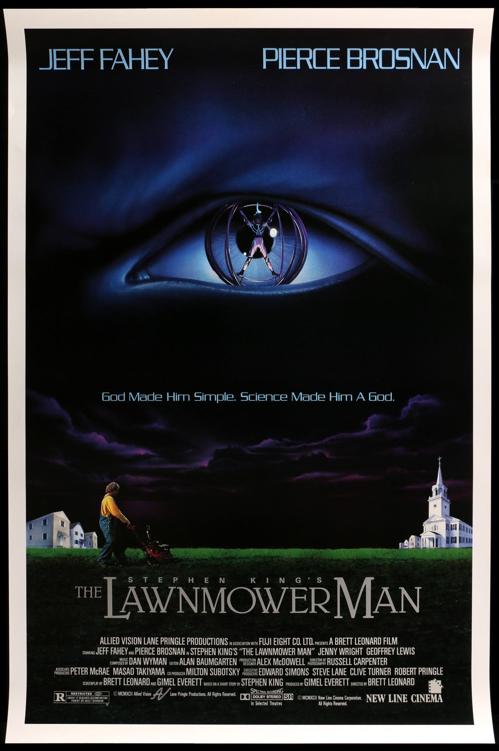 Lawnmower Man (1992) original movie poster for sale at Original Film Art - Vintage Movie Posters