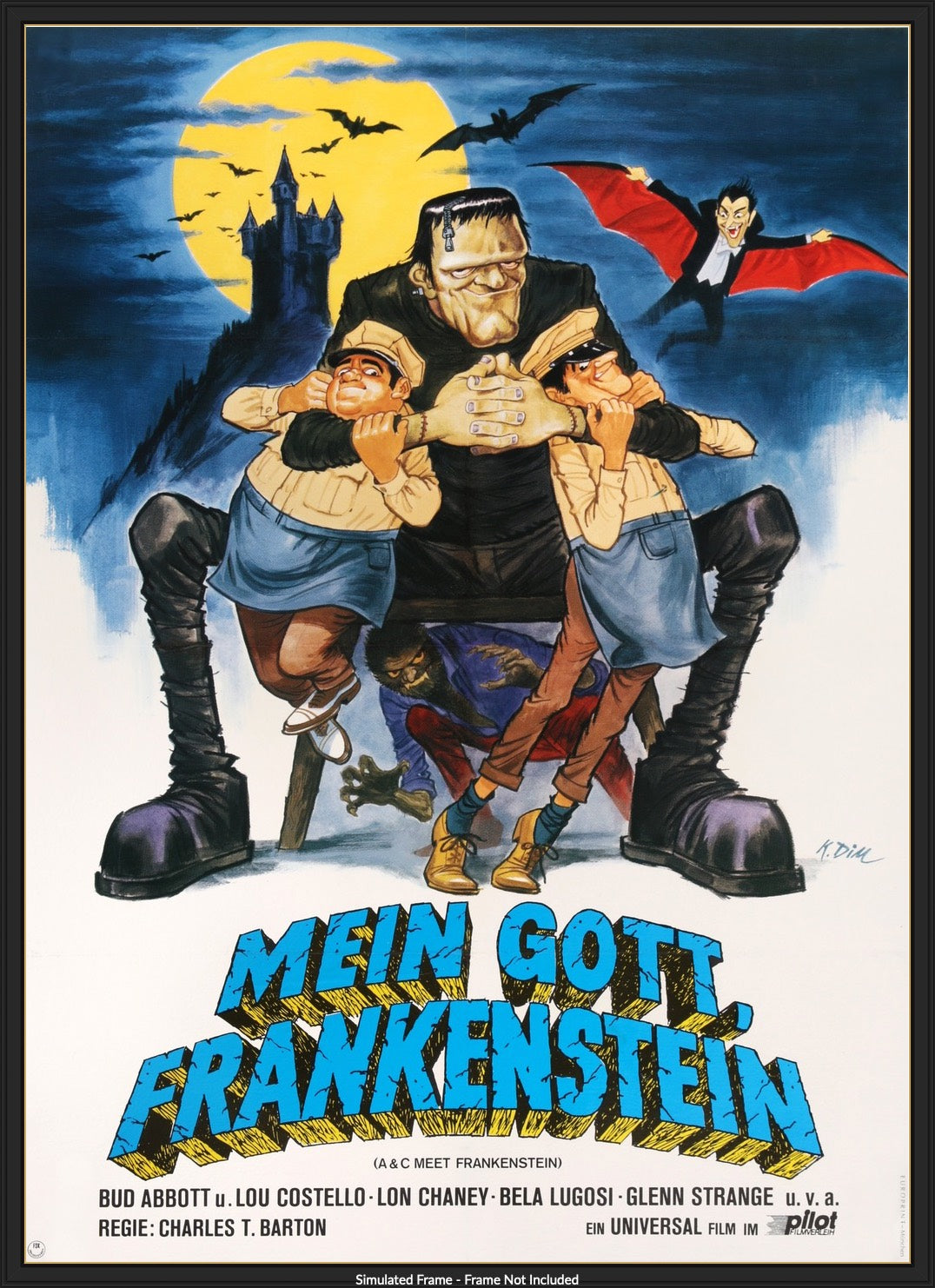 Abbott and Costello Meet Frankenstein (1948) original movie poster for sale at Original Film Art - Vintage Movie Posters