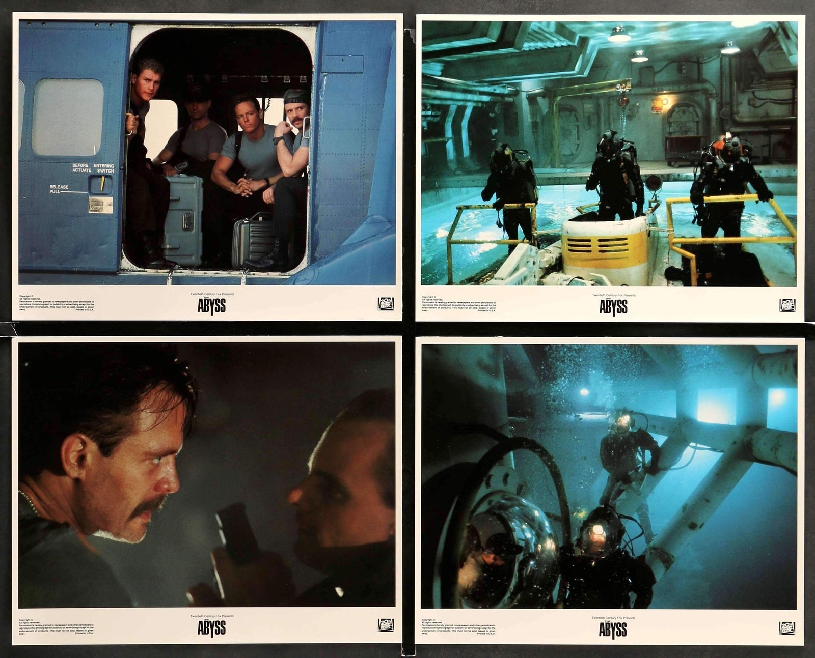 Abyss (1989) Lobby Cards - Set of 8 original movie poster for sale at Original Film Art - Vintage Movie Posters