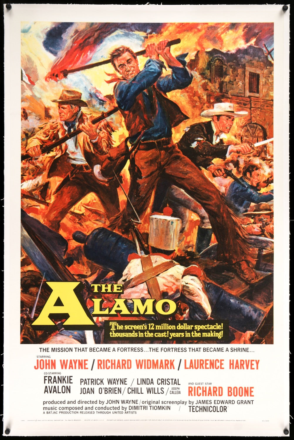 Alamo (1960) original movie poster for sale at Original Film Art - Vintage Movie Posters