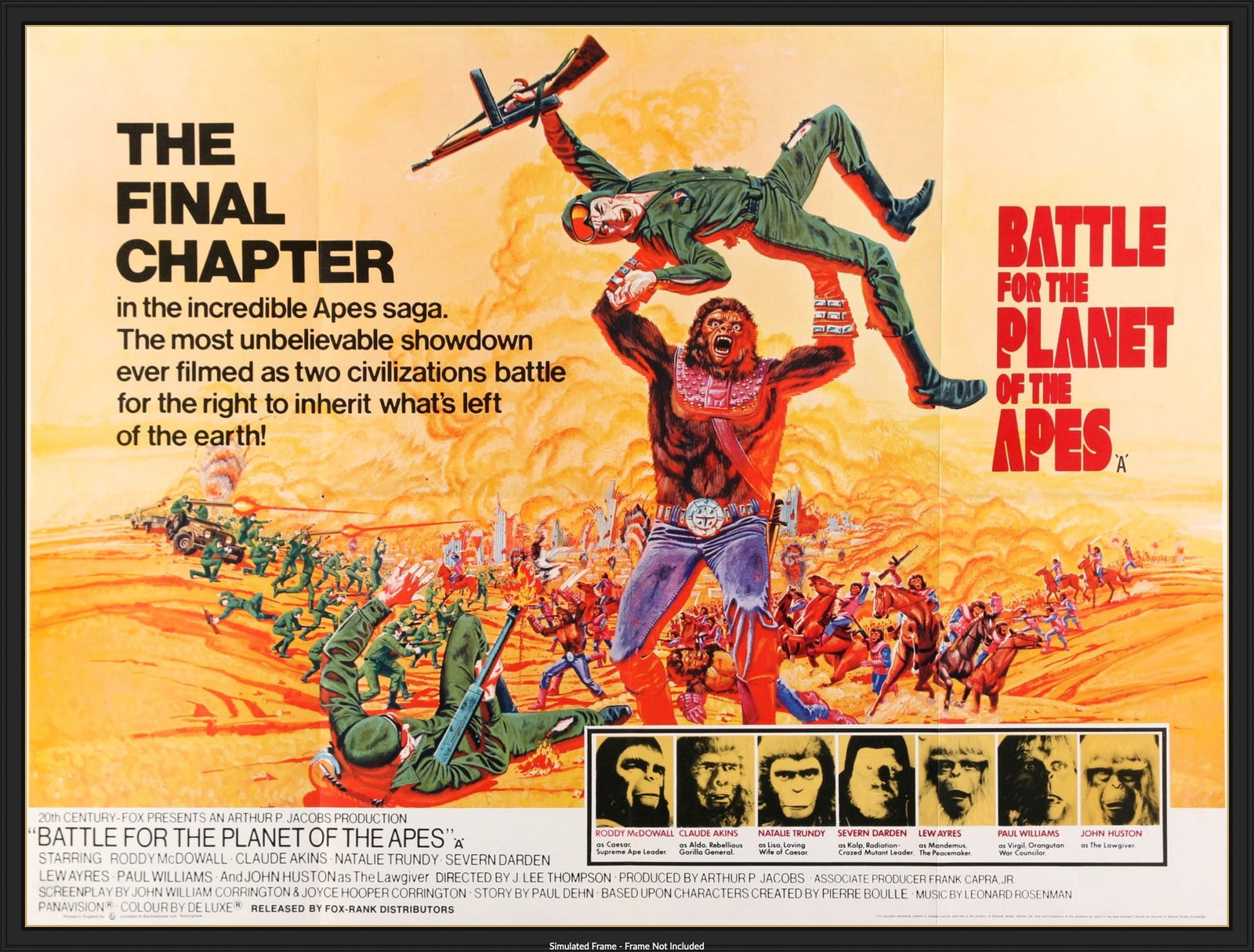 Battle For the Planet of the Apes (1973) original movie poster for sale at Original Film Art - Vintage Movie Posters