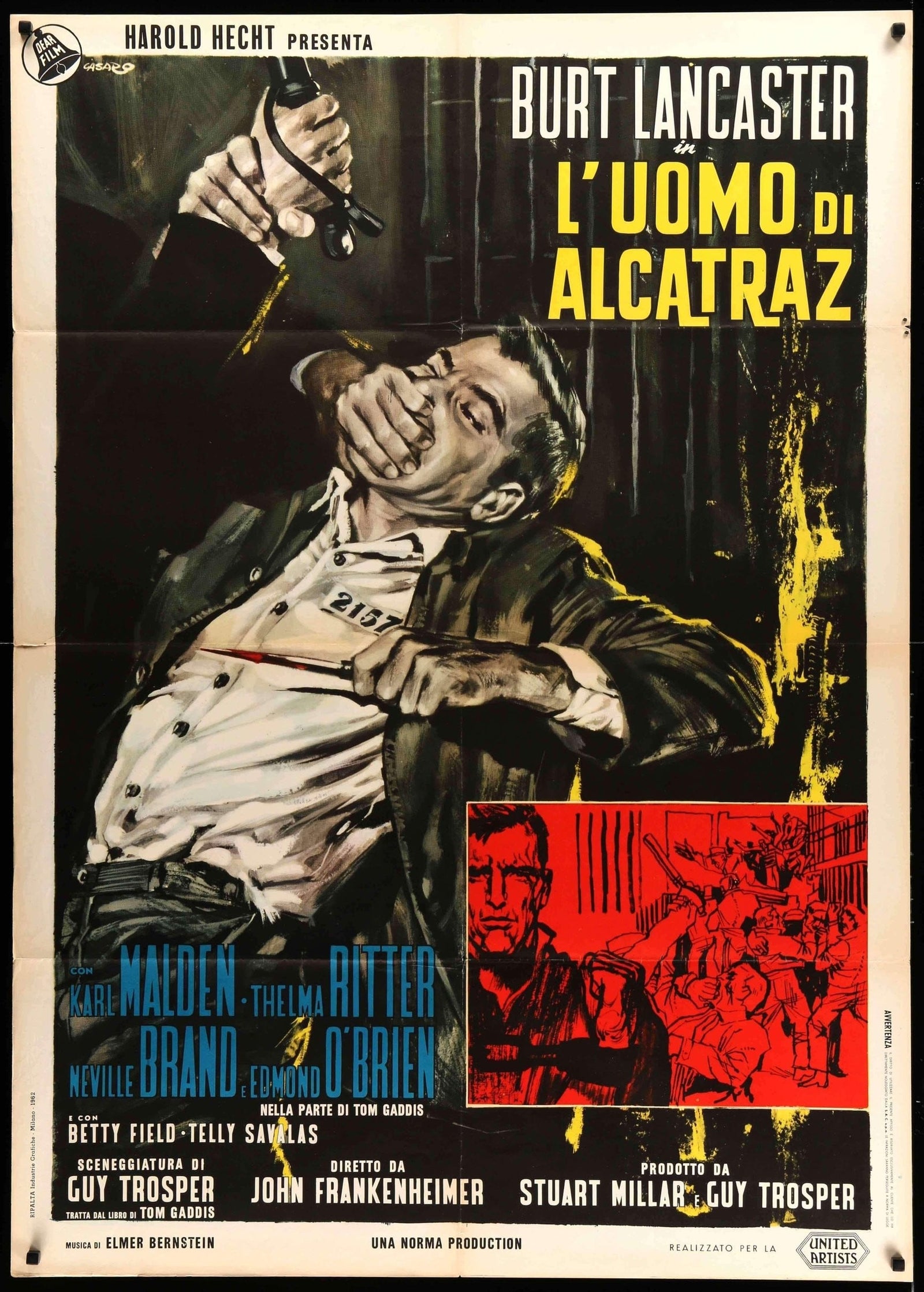 Birdman of Alcatraz (1962) original movie poster for sale at Original Film Art - Vintage Movie Posters