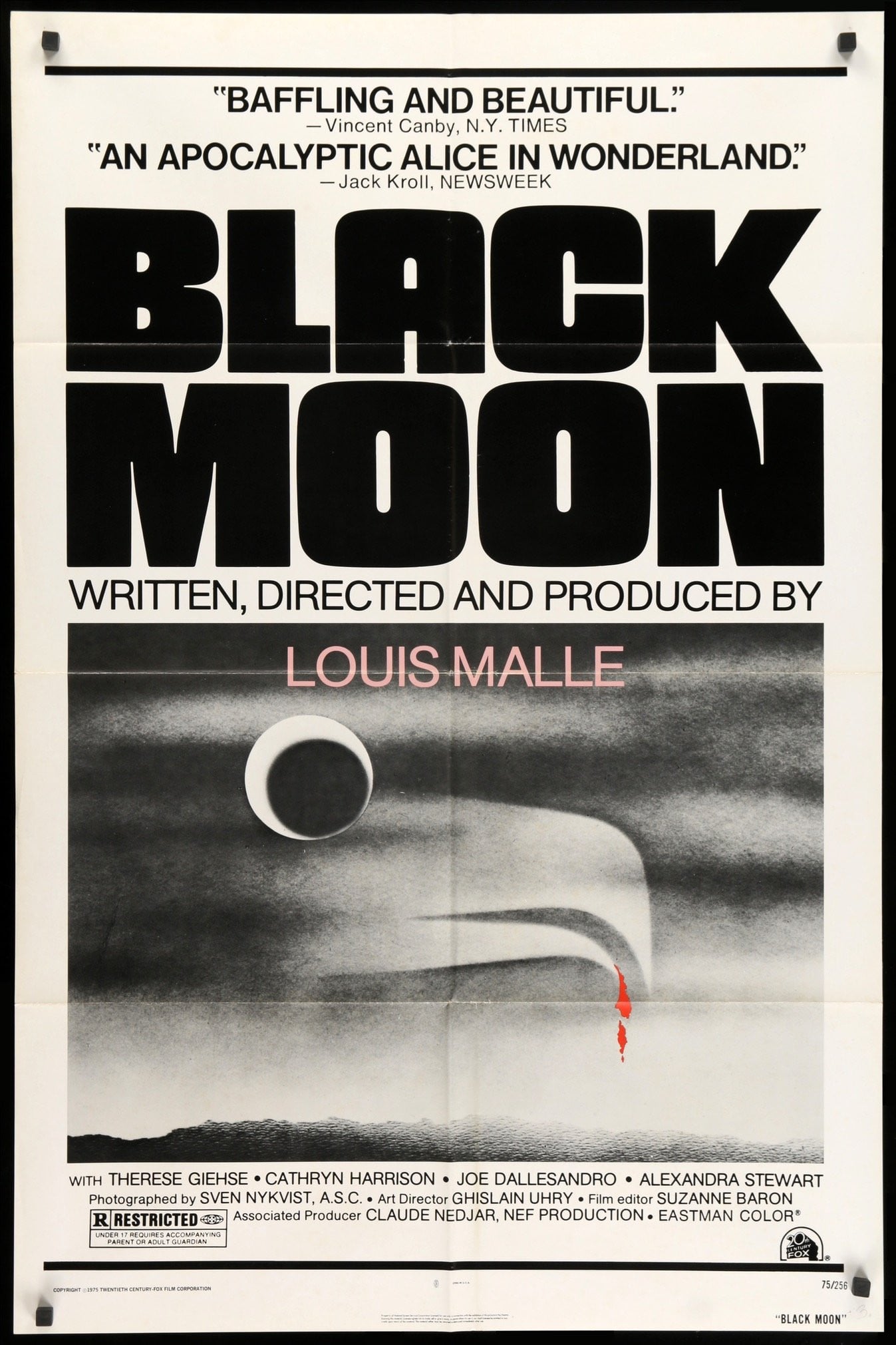 Black Moon (1975) original movie poster for sale at Original Film Art - Vintage Movie Posters