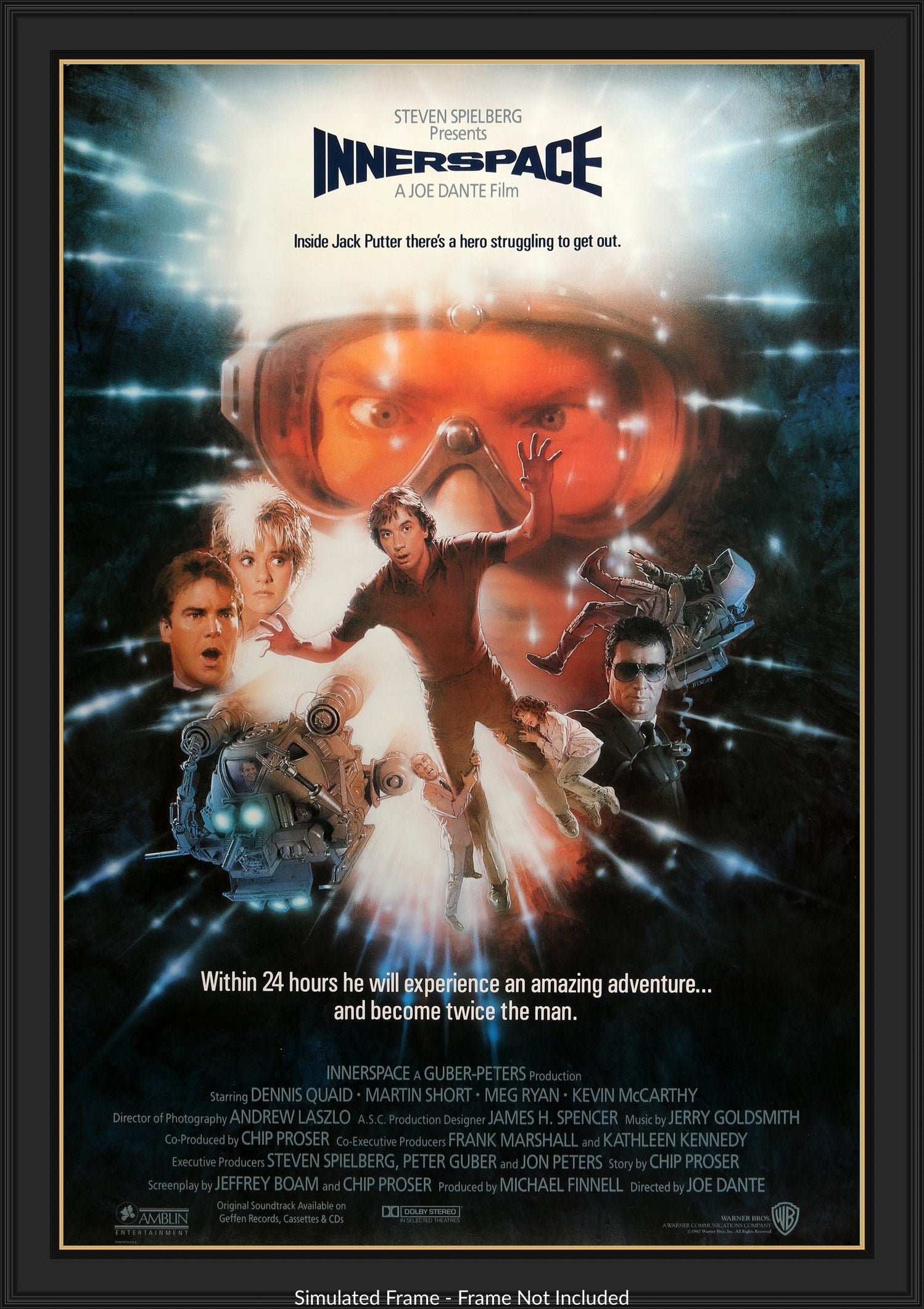 Innerspace (1987) original movie poster for sale at Original Film Art - Vintage Movie Posters