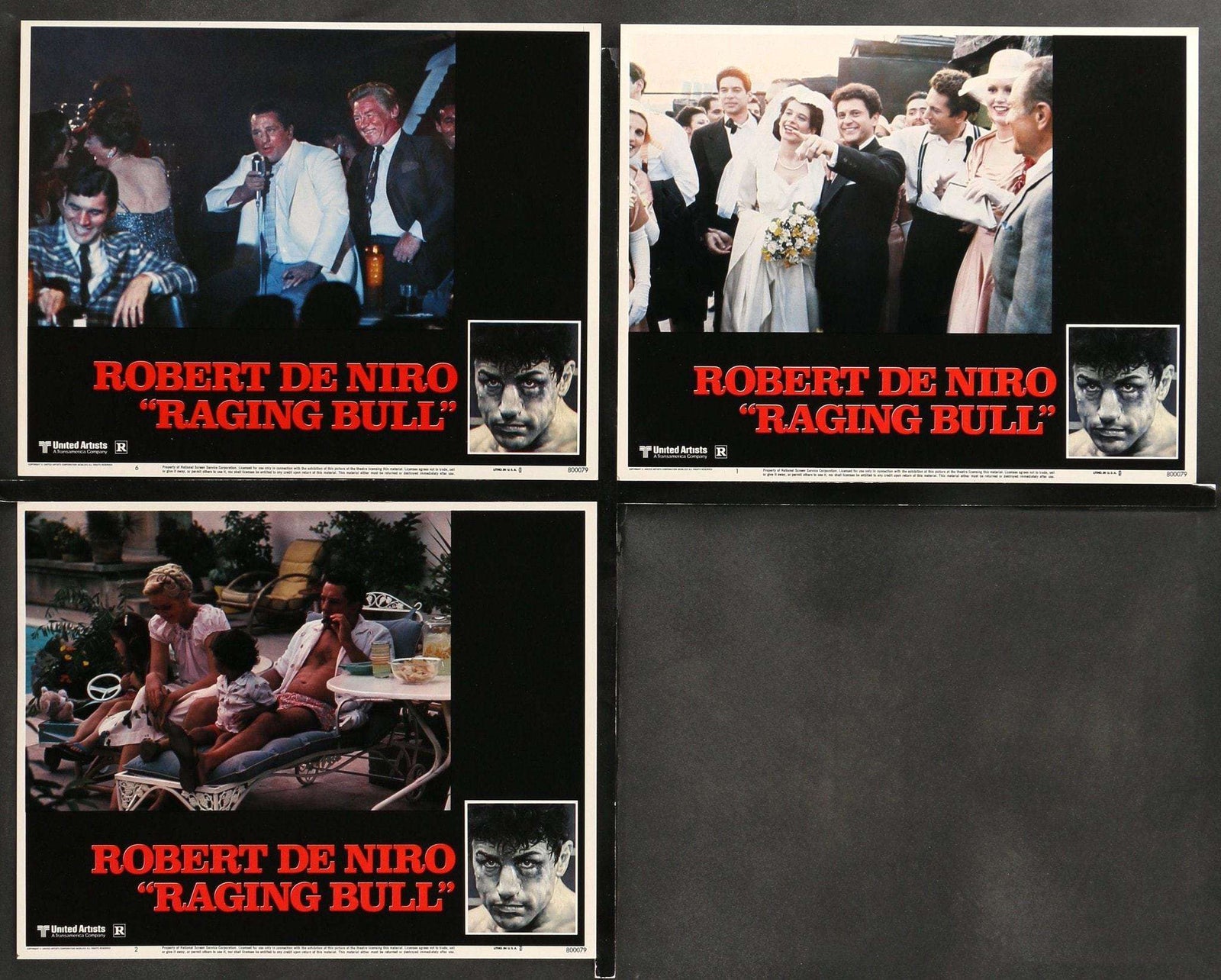 Raging Bull (1980) Lobby Cards - Set of 7 original movie poster for sale at Original Film Art - Vintage Movie Posters