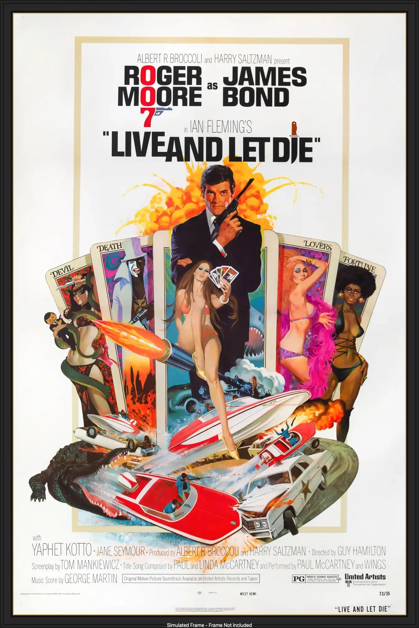 Live and Let Die (1973) original movie poster for sale at Original Film Art - Vintage Movie Posters