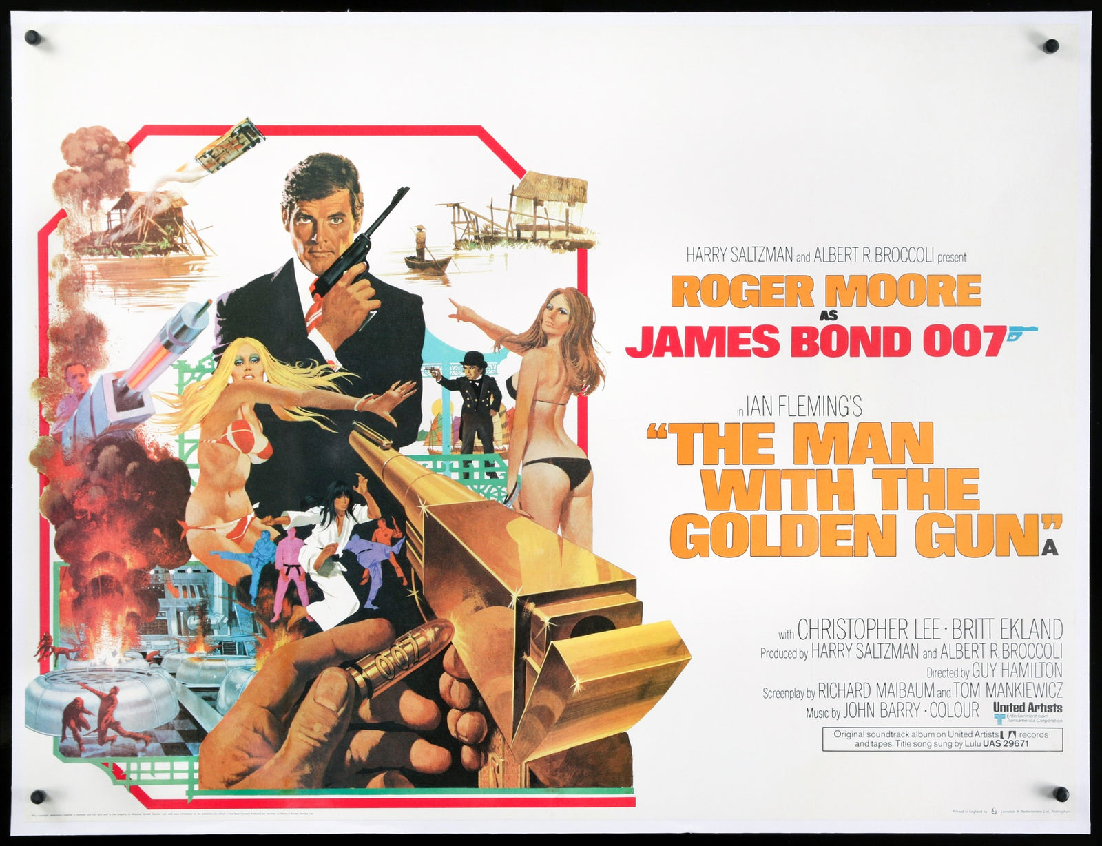 Man with the Golden Gun (1974) original movie poster for sale at Original Film Art - Vintage Movie Posters