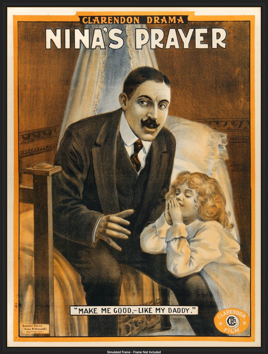 Nina's Evening Prayer (1912) original movie poster for sale at Original Film Art - Vintage Movie Posters