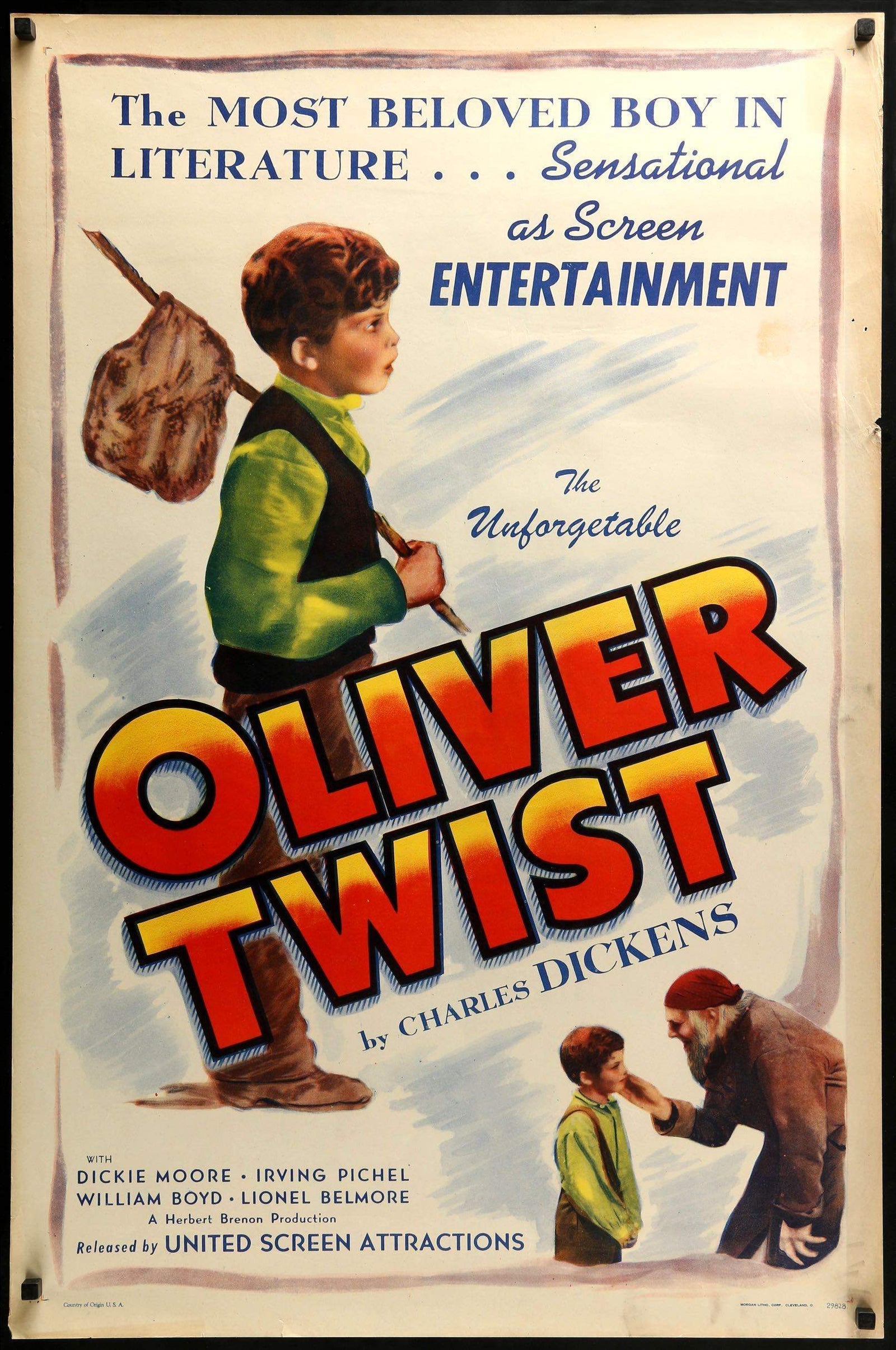 Oliver Twist (1933) original movie poster for sale at Original Film Art - Vintage Movie Posters