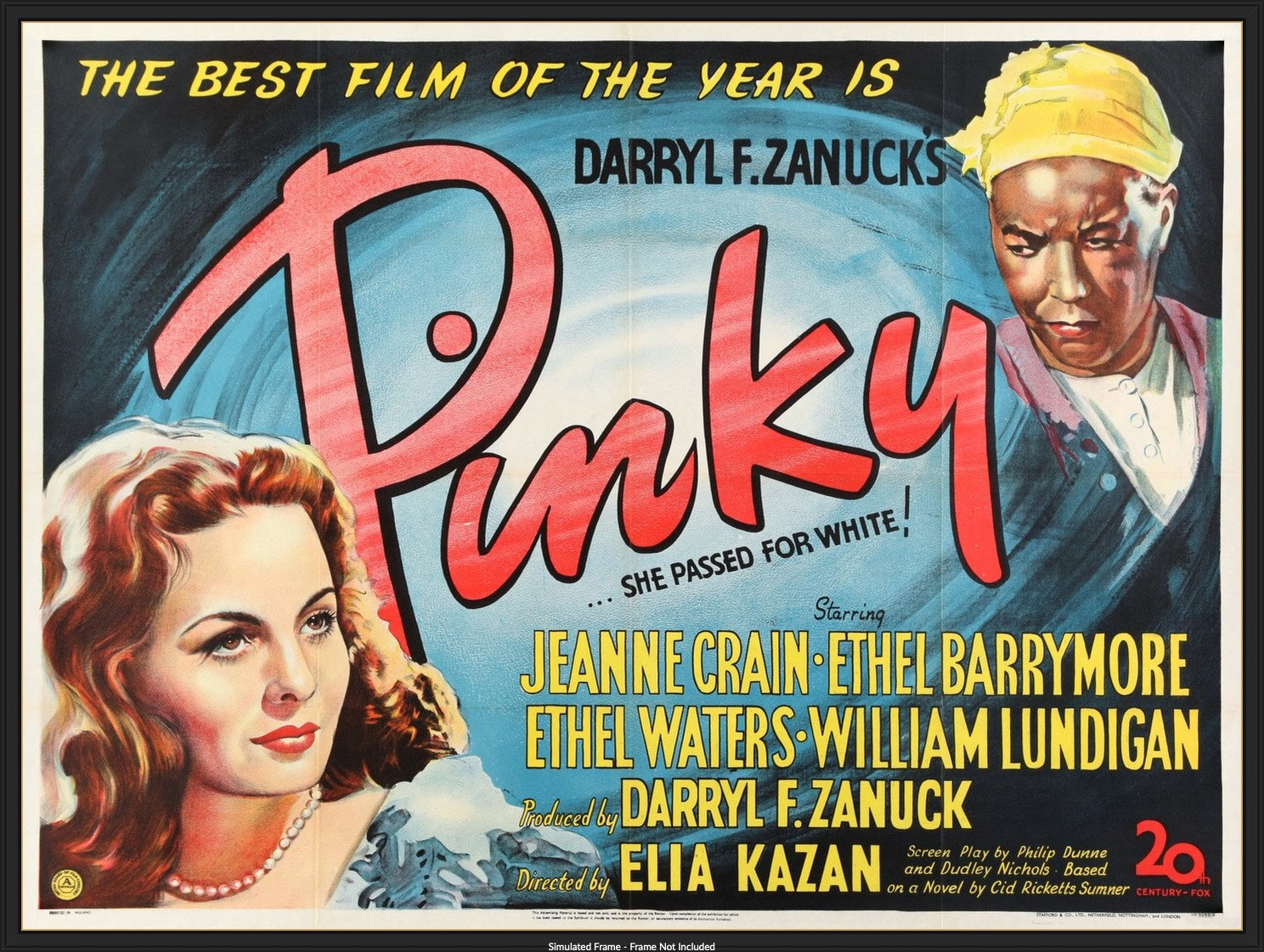 Pinky (1949) original movie poster for sale at Original Film Art - Vintage Movie Posters