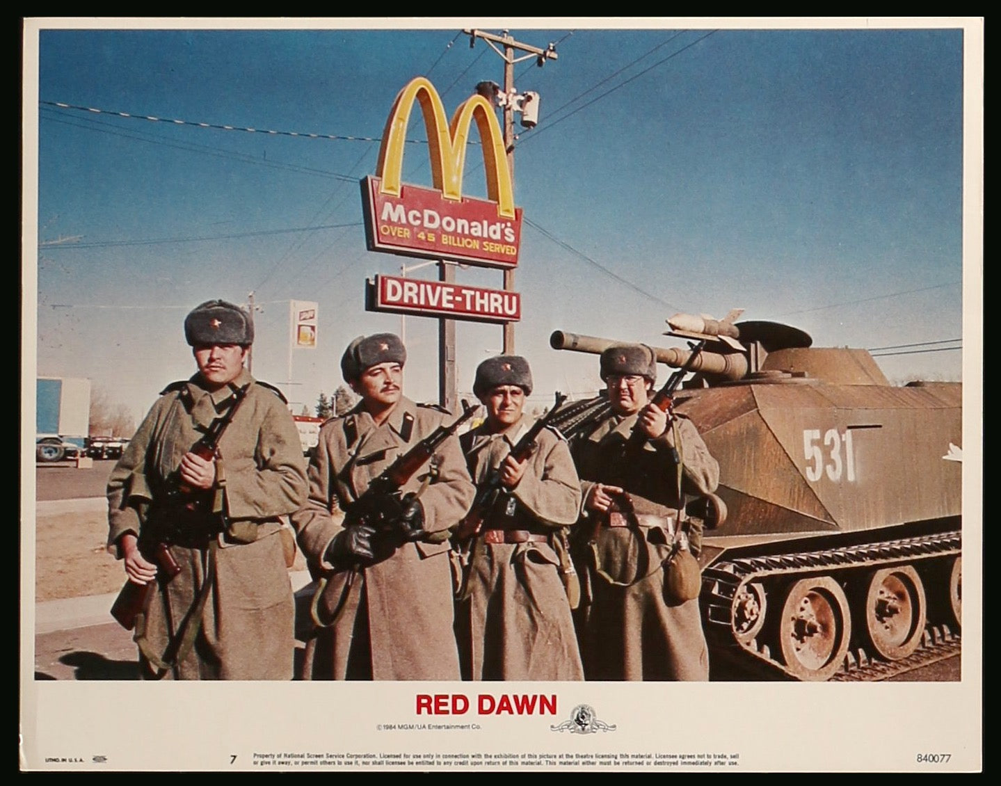 Red Dawn (1984) original movie poster for sale at Original Film Art - Vintage Movie Posters