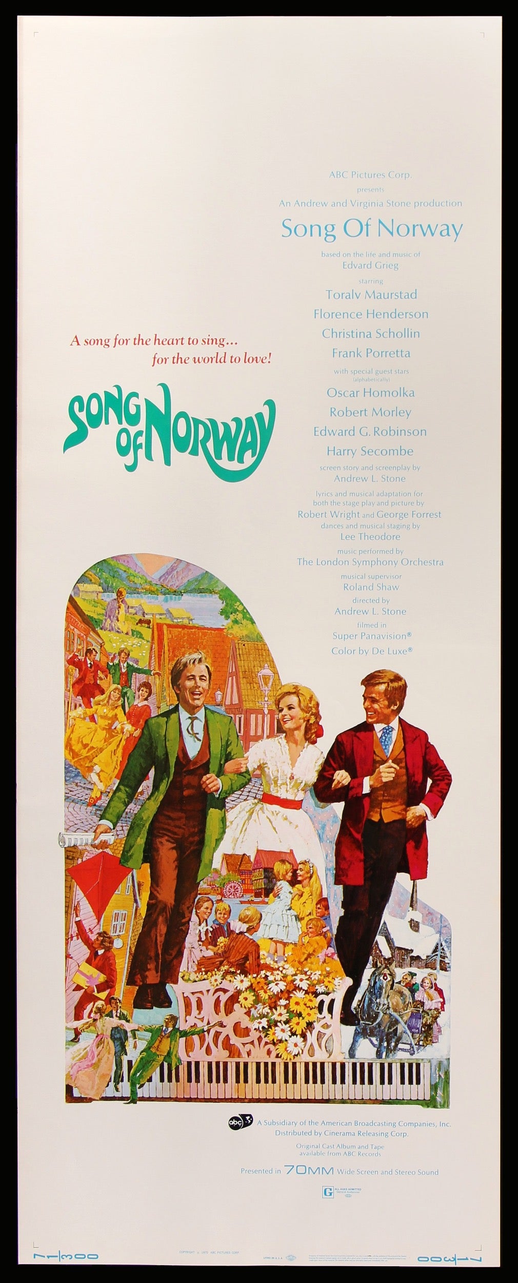 Song of Norway (1970) original movie poster for sale at Original Film Art - Vintage Movie Posters