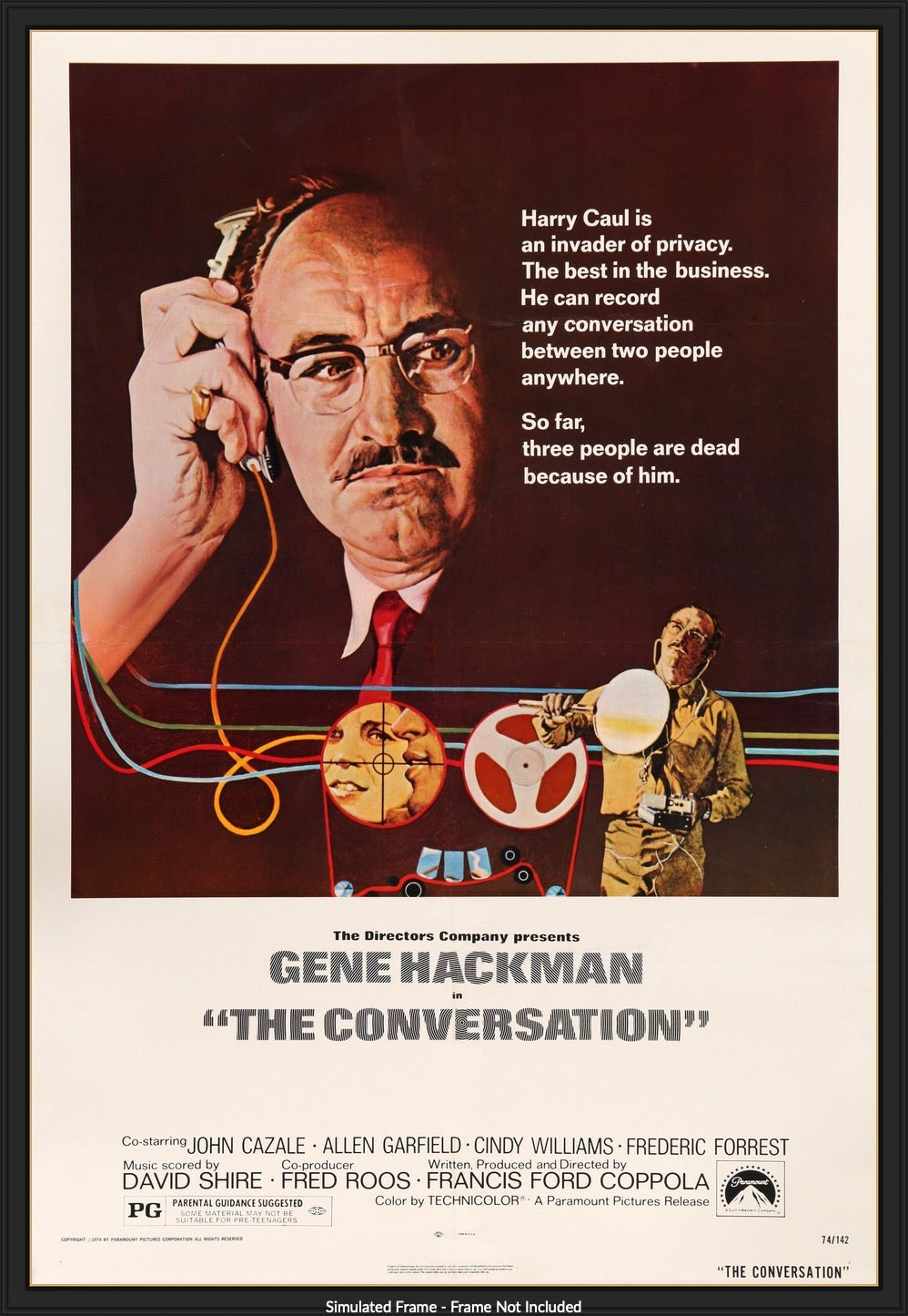 Conversation (1974) original movie poster for sale at Original Film Art - Vintage Movie Posters