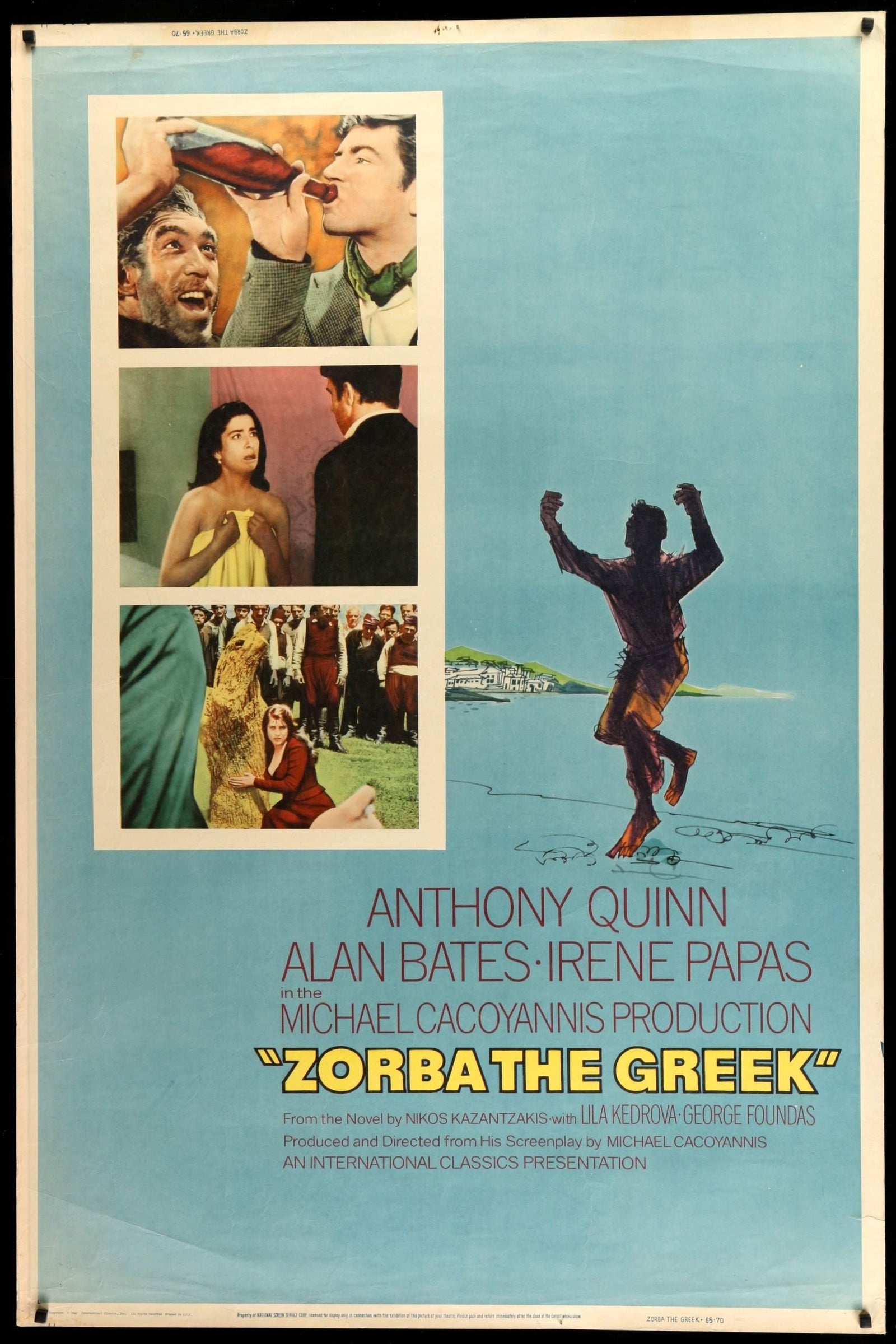 Zorba the Greek (1964) original movie poster for sale at Original Film Art - Vintage Movie Posters