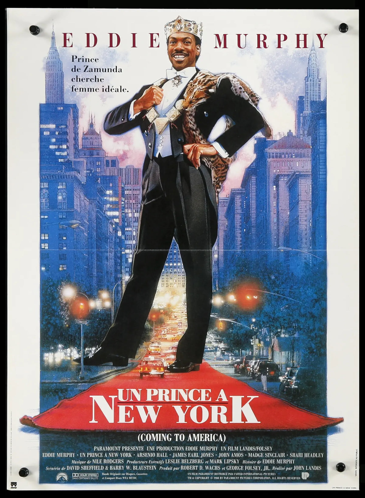 Coming to America (1988) original movie poster for sale at Original Film Art