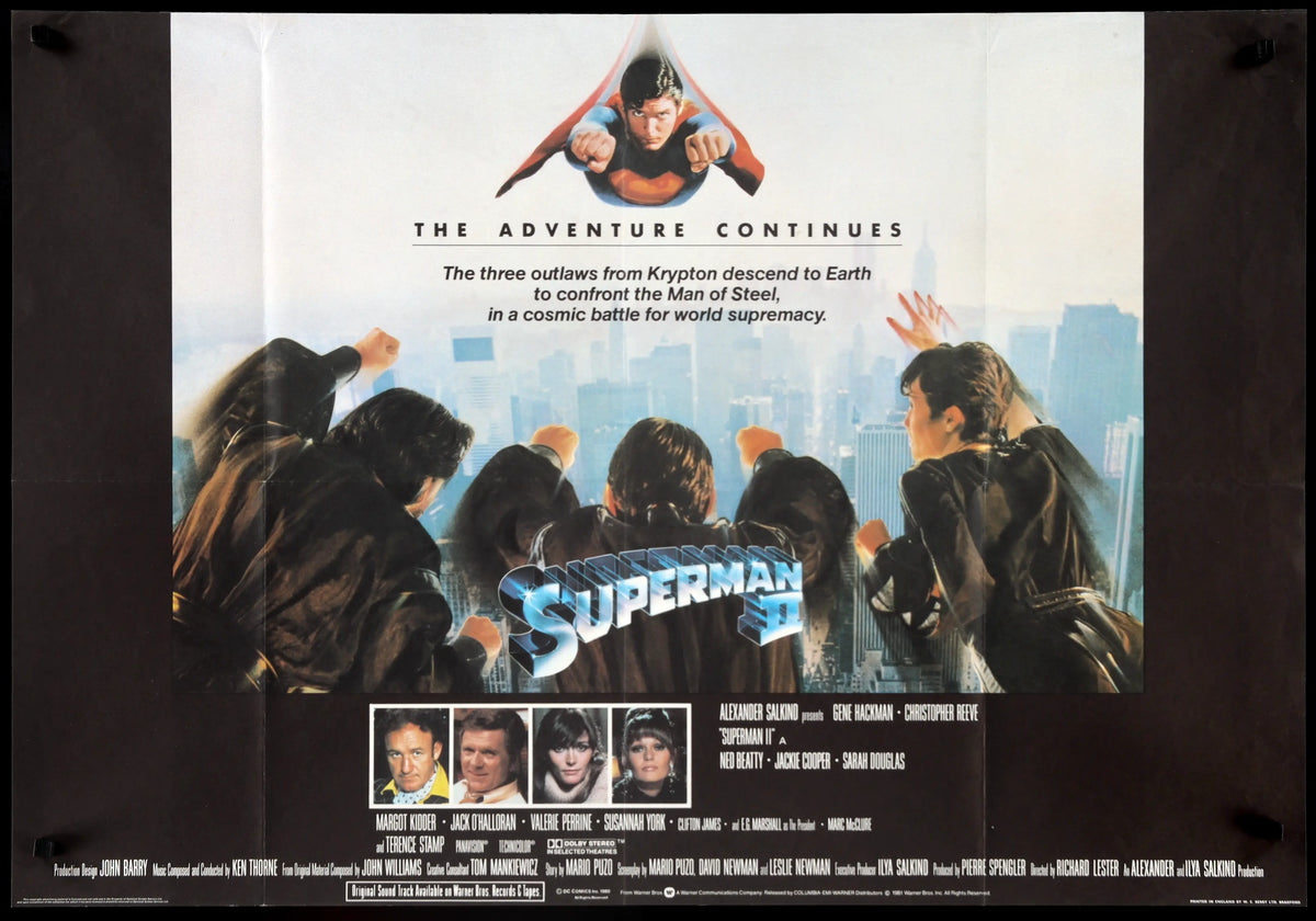 Superman II (1980) original movie poster for sale at Original Film Art - Vintage Movie Posters