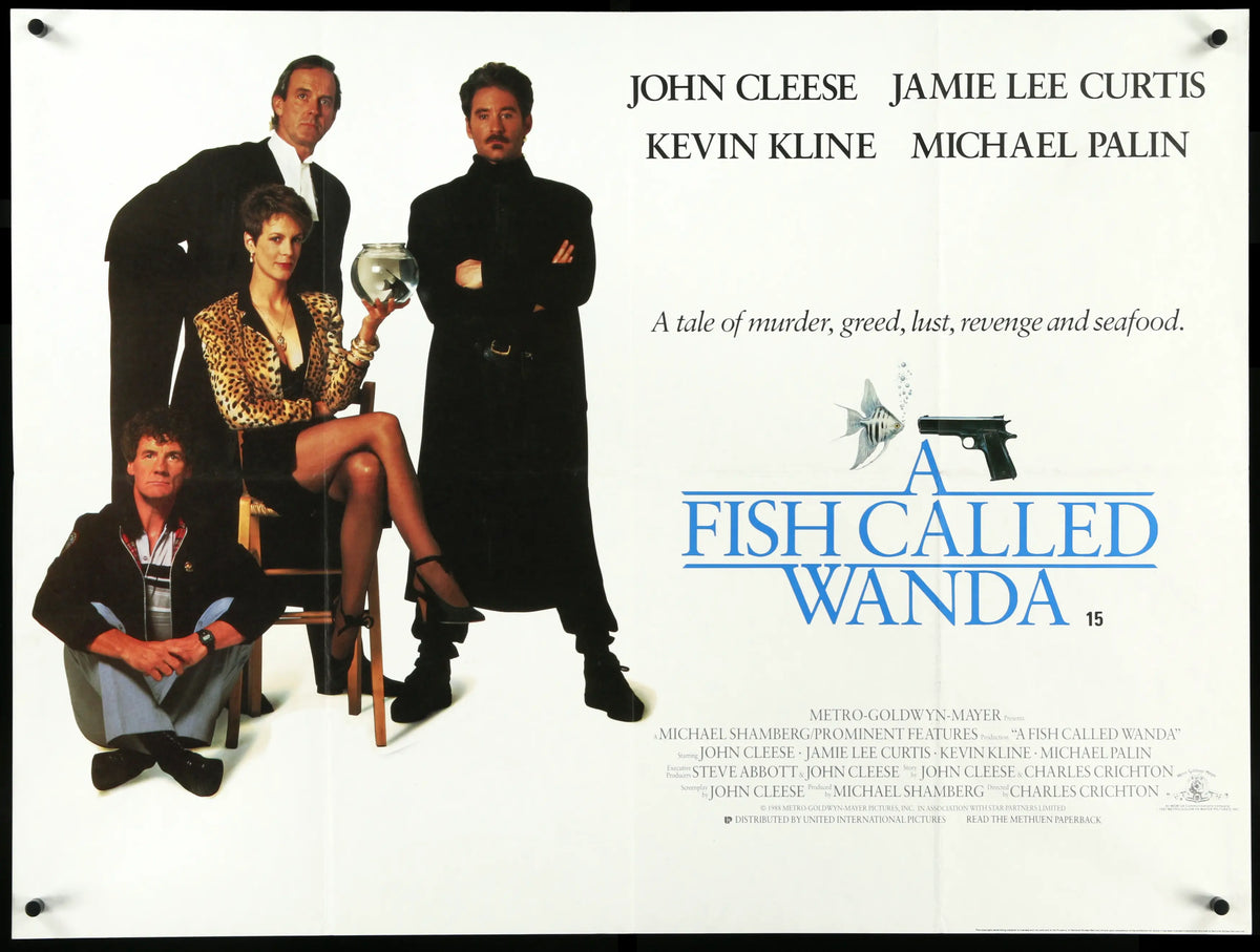 Fish Called Wanda (1988) original movie poster for sale at Original Film Art - Vintage Movie Posters