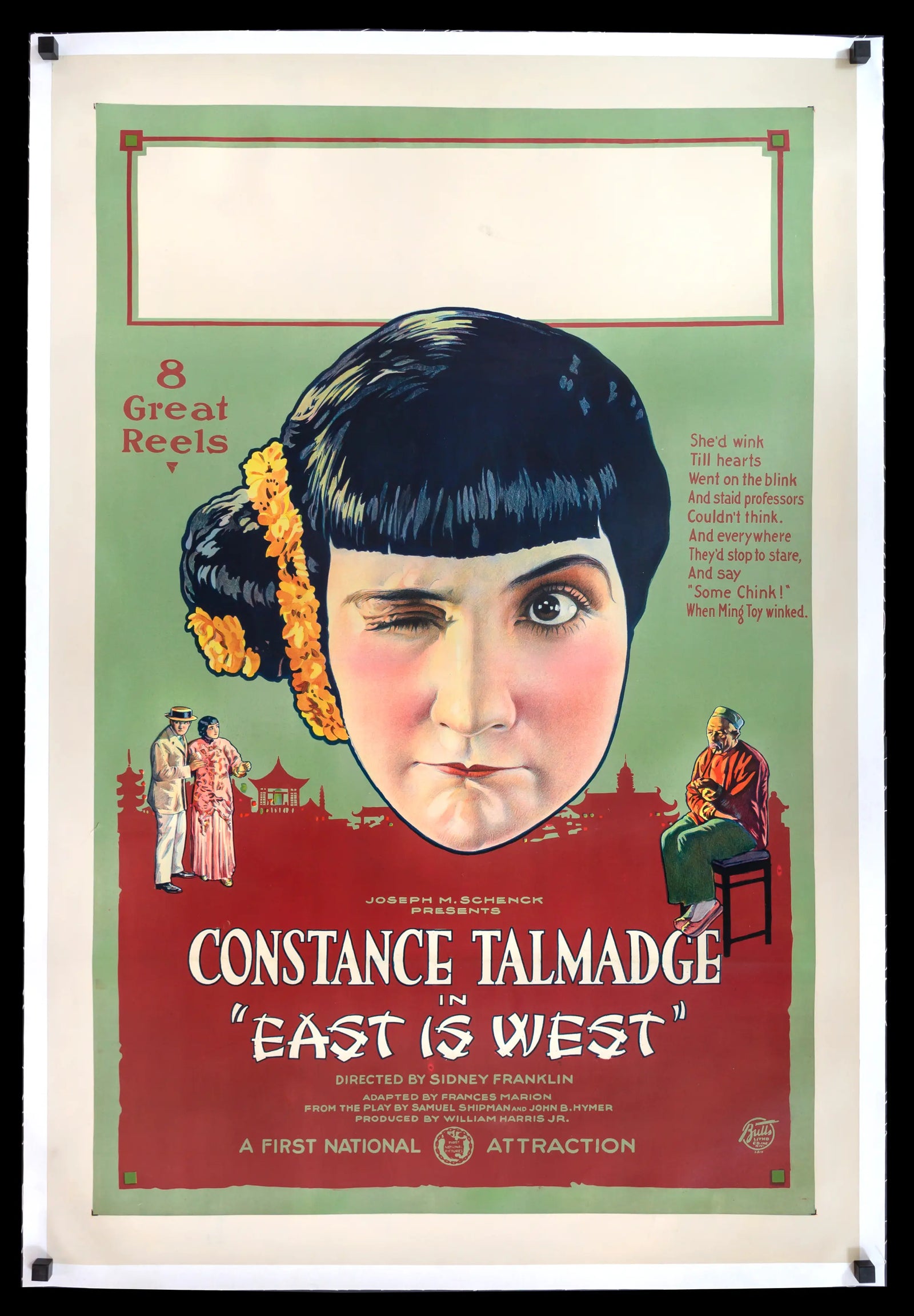 East is West (1922) original movie poster for sale at Original Film Art - Vintage Movie Posters