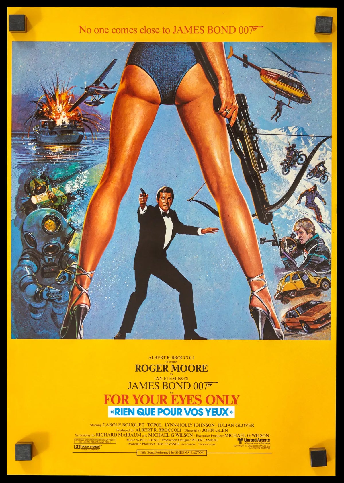 For Your Eyes Only (1981) original movie poster for sale at Original Film Art - Vintage Movie Posters