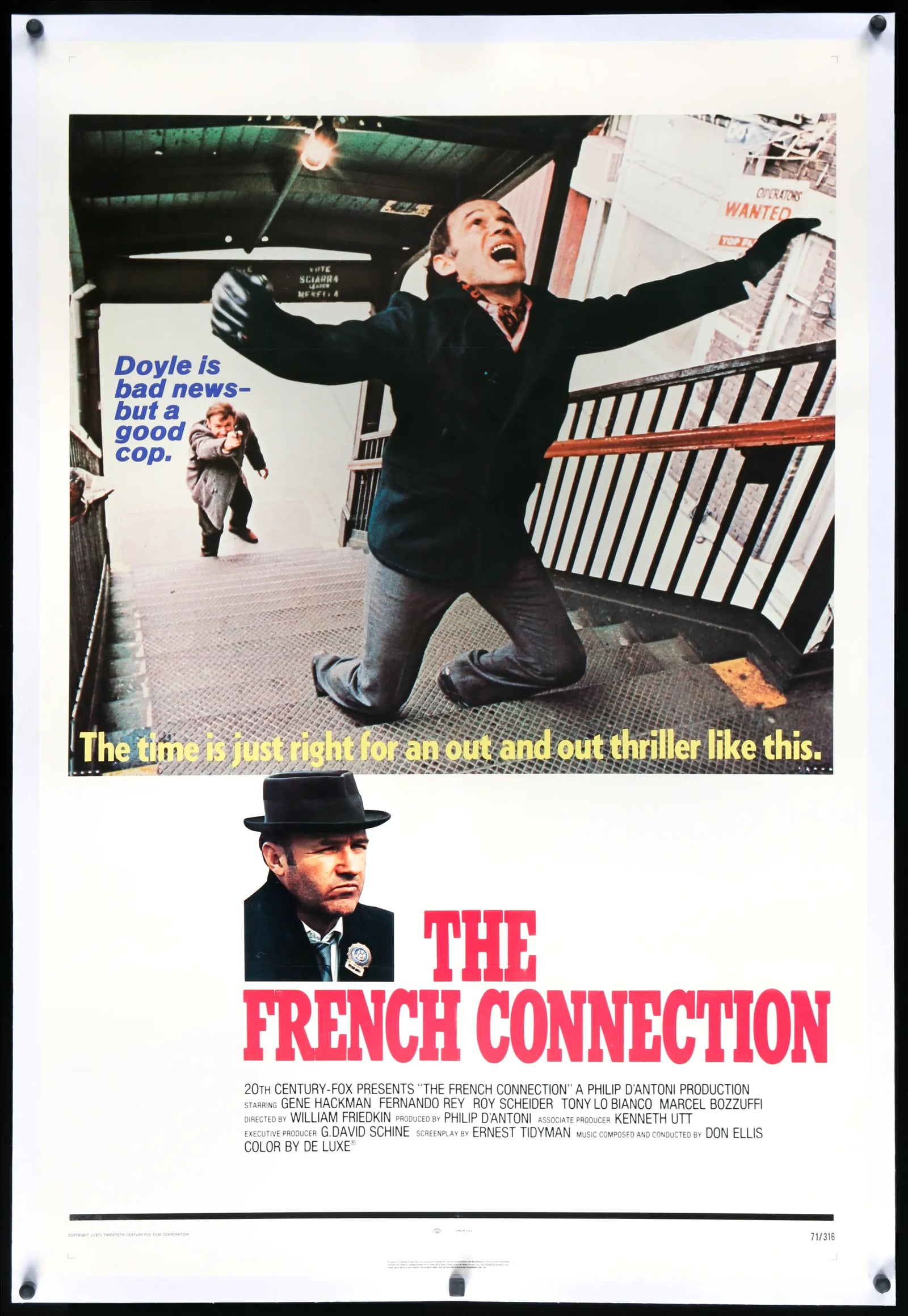 French Connection (1971) original movie poster for sale at Original Film Art - Vintage Movie Posters