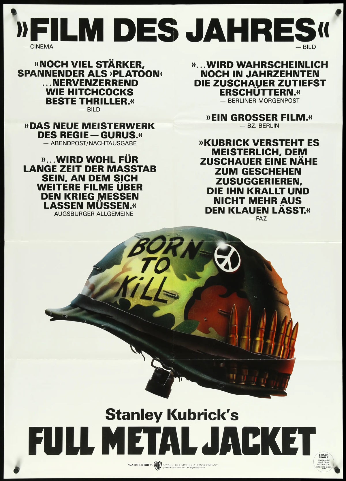 Full Metal Jacket (1987) original movie poster for sale at Original Film Art - Vintage Movie Posters