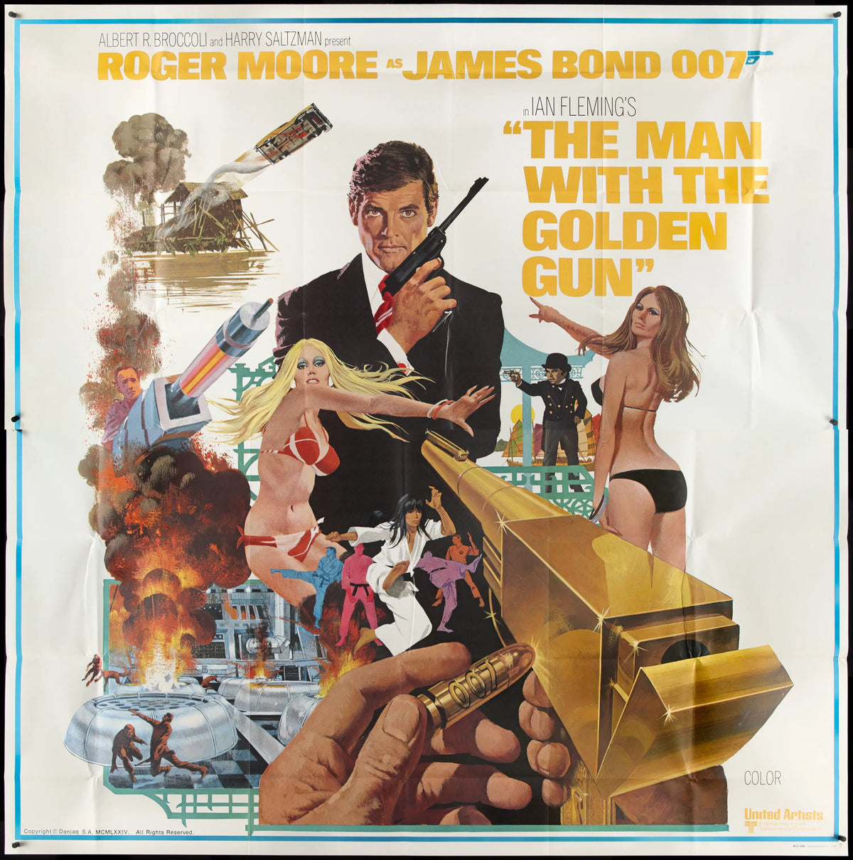 Man with the Golden Gun (1974) original movie poster for sale at Original Film Art - Vintage Movie Posters