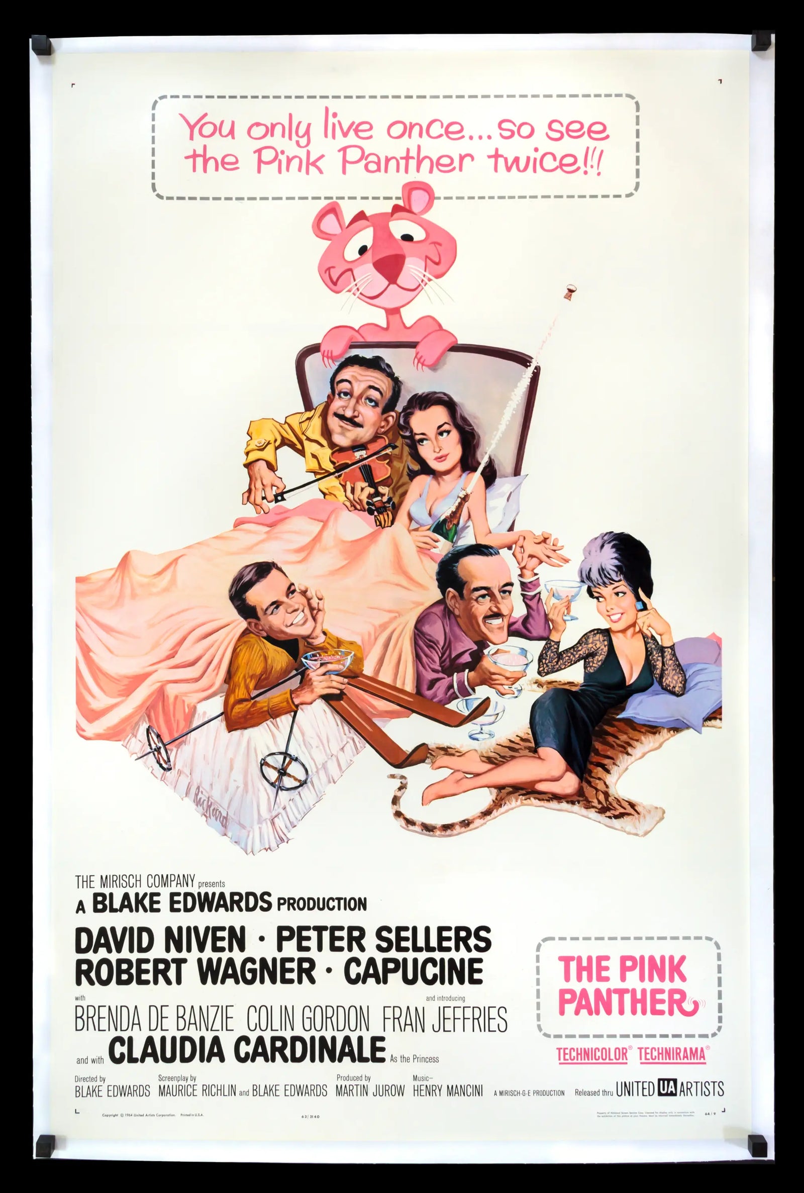 Pink Panther (1963) original movie poster for sale at Original Film Art - Vintage Movie Posters