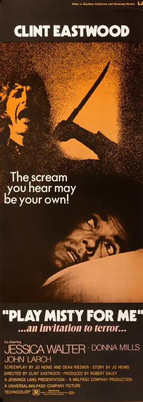 Play Misty For Me (1971) original movie poster for sale at Original Film Art - Vintage Movie Posters