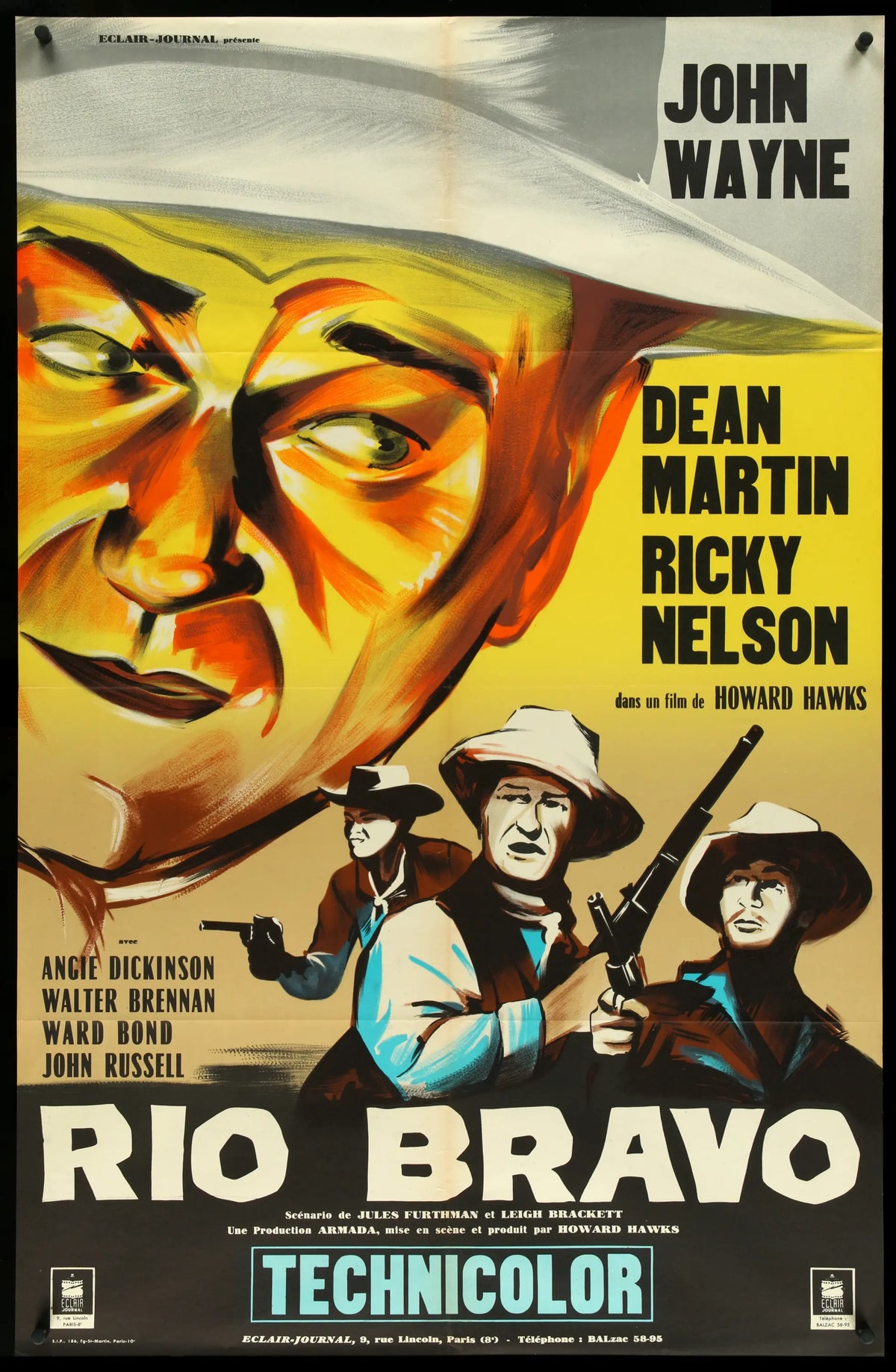Rio Bravo (1959) original movie poster for sale at Original Film Art - Vintage Movie Posters
