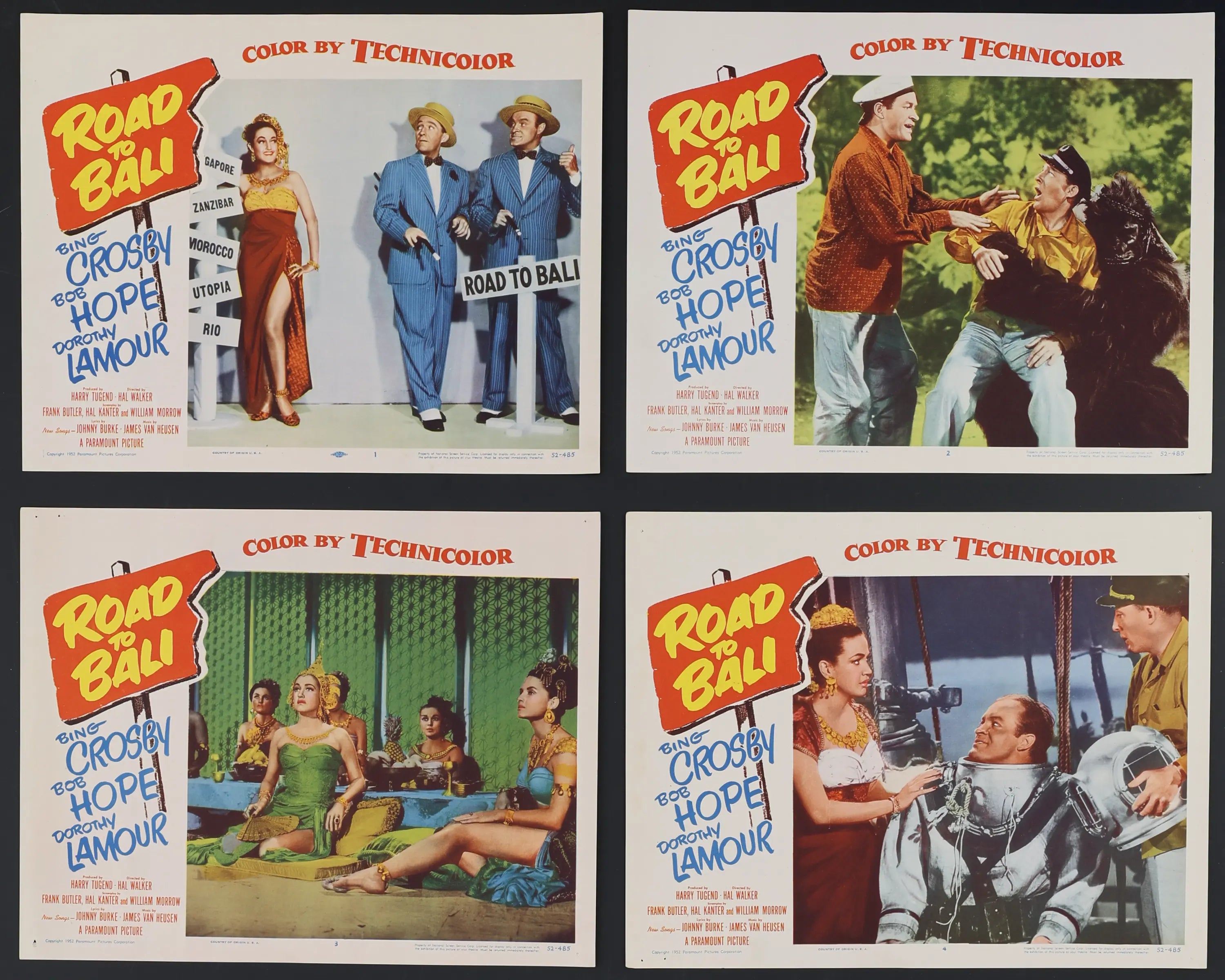 Road to Bali (1952) original movie poster for sale at Original Film Art - Vintage Movie Posters