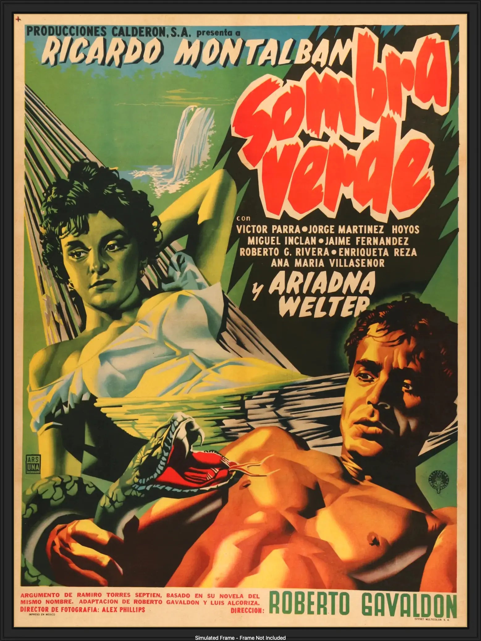 Sombra Verde (1954) original movie poster for sale at Original Film Art - Vintage Movie Posters