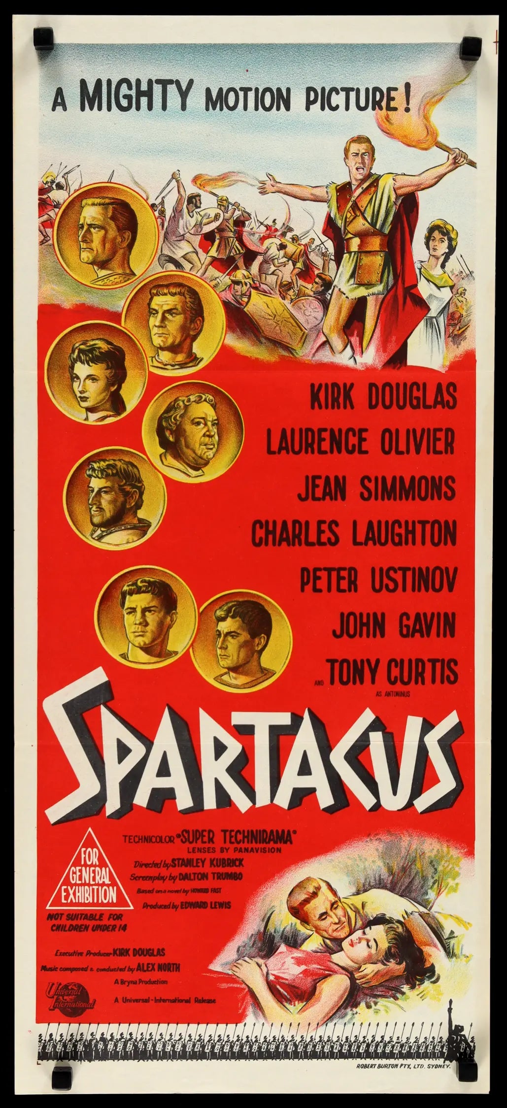 Spartacus (1960) original movie poster for sale at Original Film Art - Vintage Movie Posters