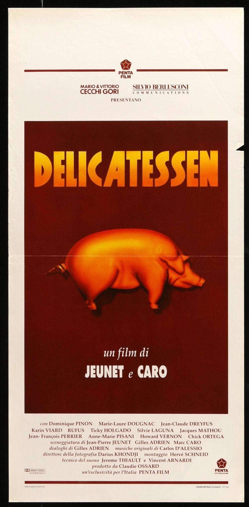 Delicatessen (1991) original movie poster for sale at Original Film Art