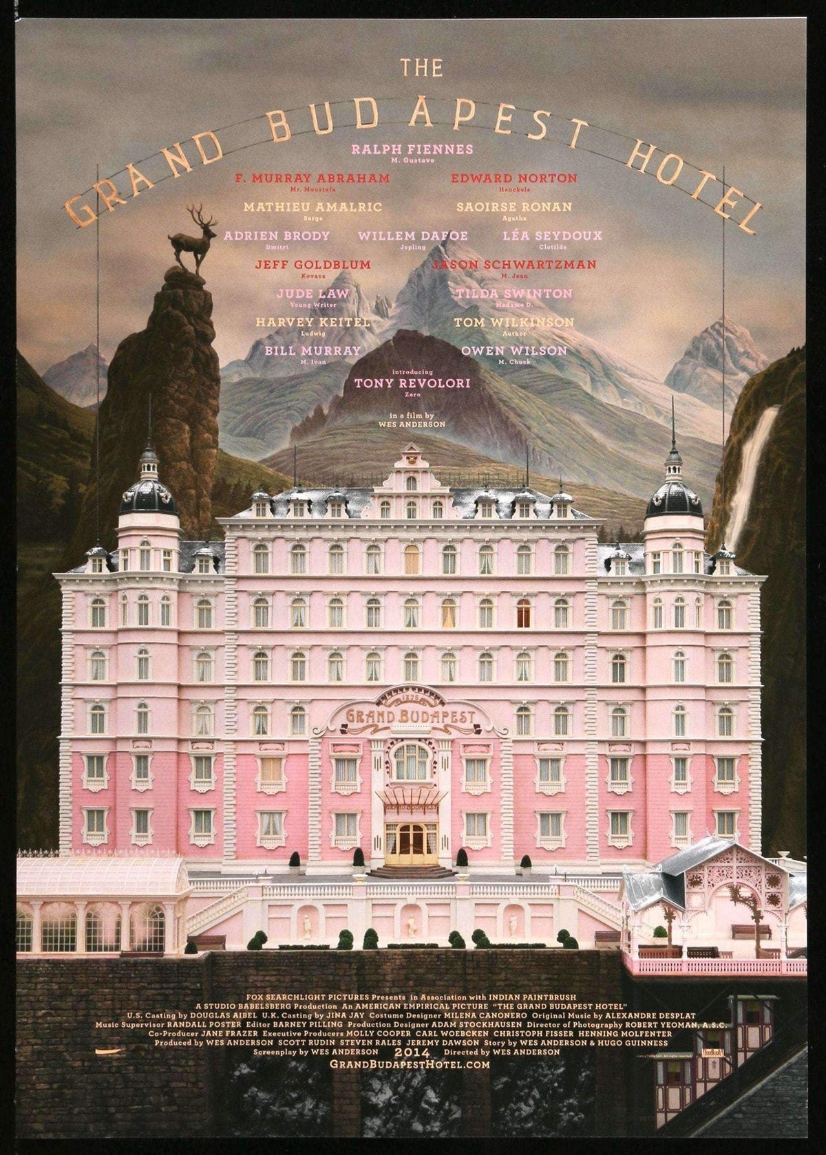 Grand Budapest Hotel (2014) original movie poster for sale at Original Film Art