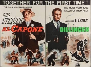 Al Capone (1959) / Dillinger (1945) original movie poster for sale at Original Film Art