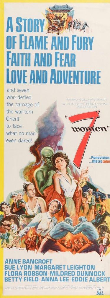 7 Women (1966) original movie poster for sale at Original Film Art - Vintage Movie Posters