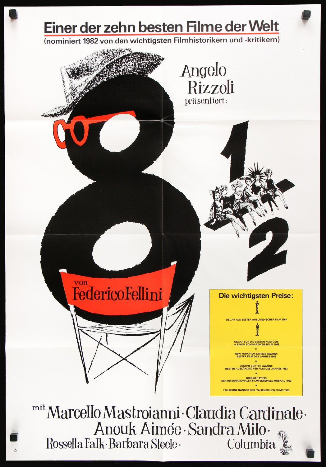 8 1/2 (1963) original movie poster for sale at Original Film Art