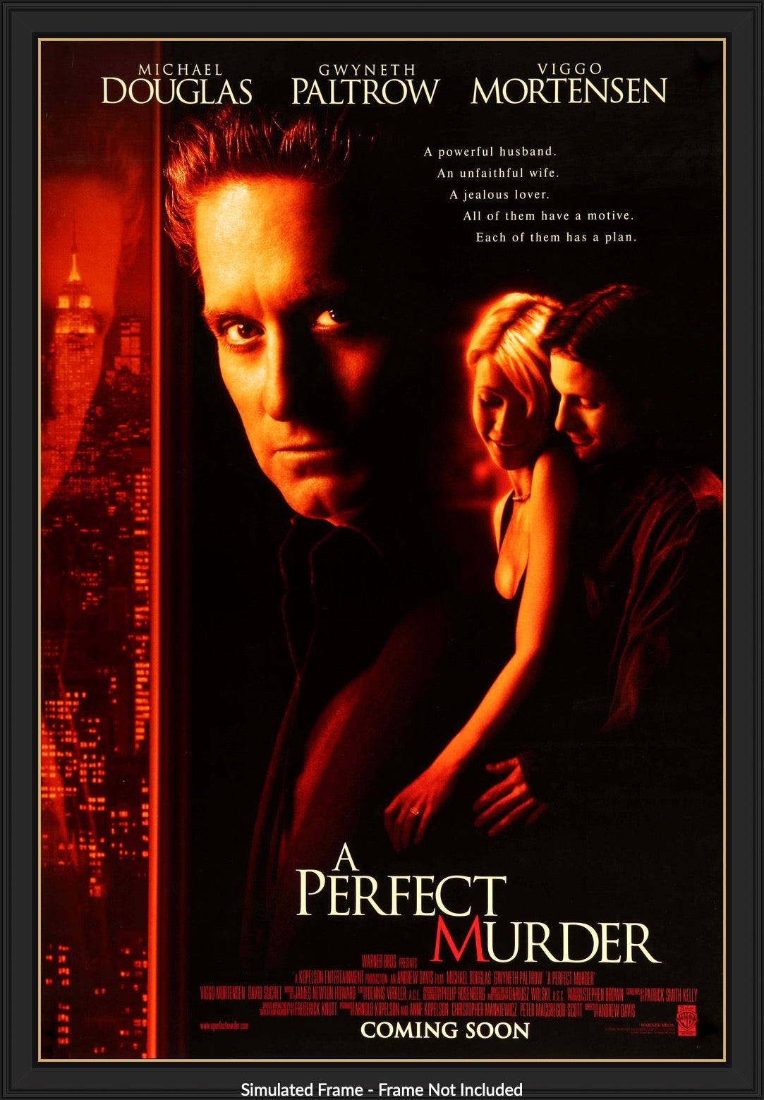 Perfect Murder (1998) original movie poster for sale at Original Film Art - Vintage Movie Posters