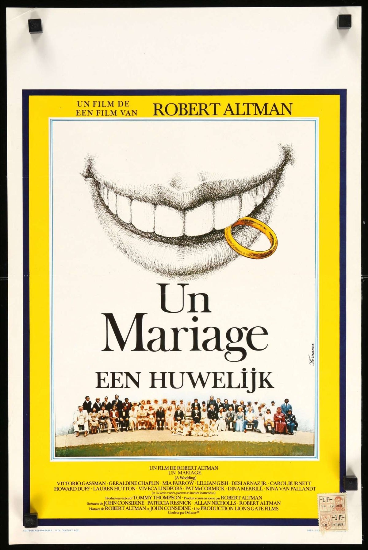 Wedding (1978) original movie poster for sale at Original Film Art - Vintage Movie Posters