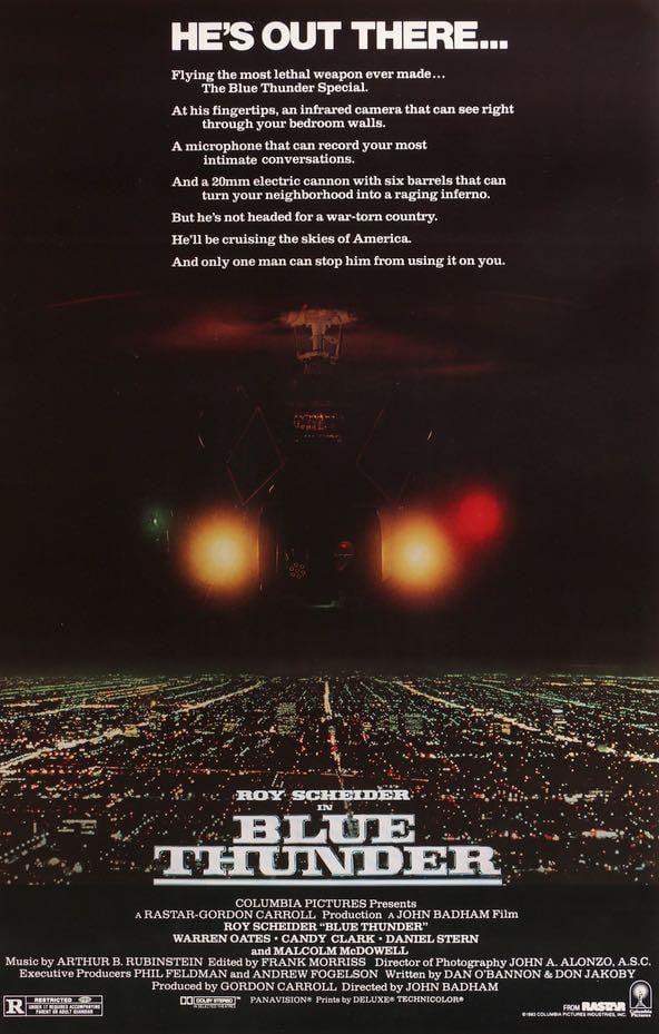 Blue Thunder (1983) original movie poster for sale at Original Film Art