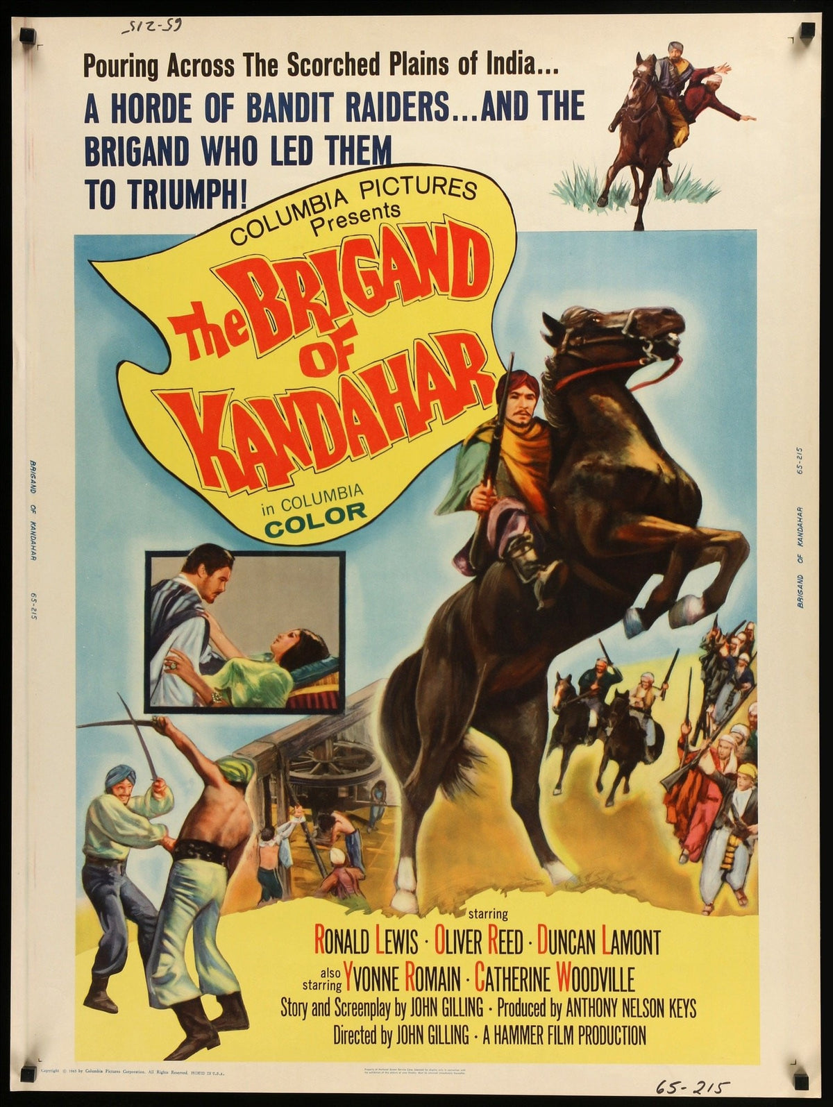 Brigand of Kandahar (1965) original movie poster for sale at Original Film Art