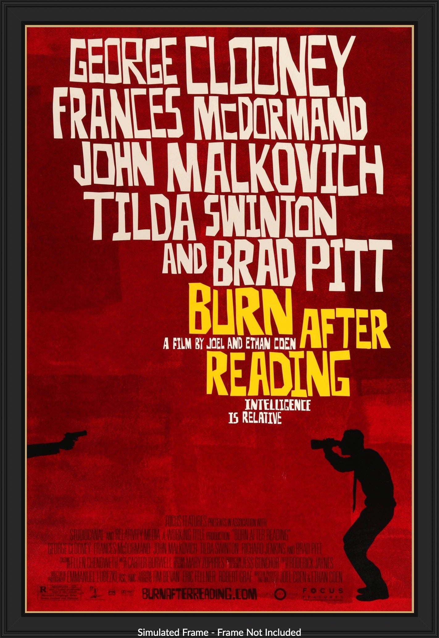 Burn After Reading (2008) original movie poster for sale at Original Film Art - Vintage Movie Posters