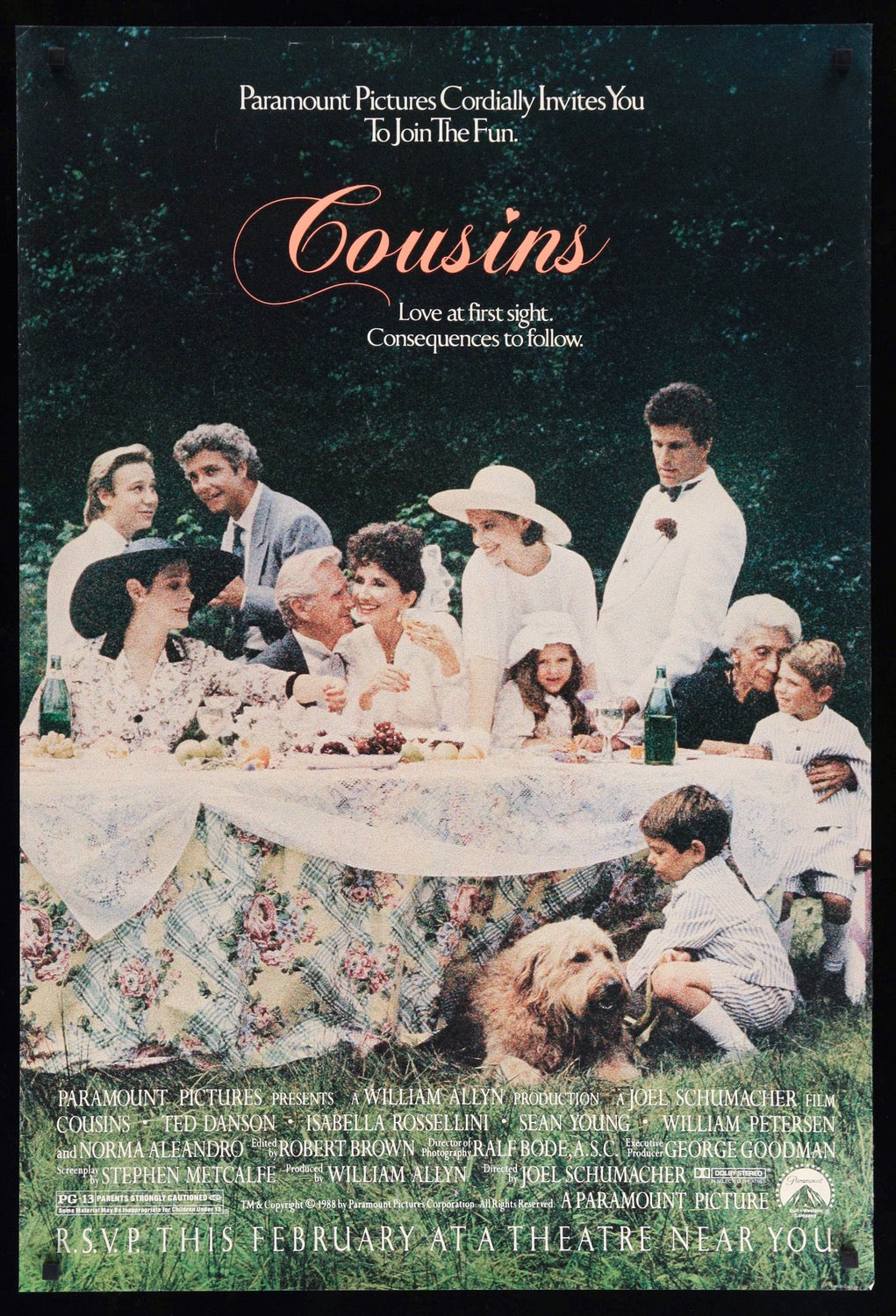 Cousins (1988) original movie poster for sale at Original Film Art