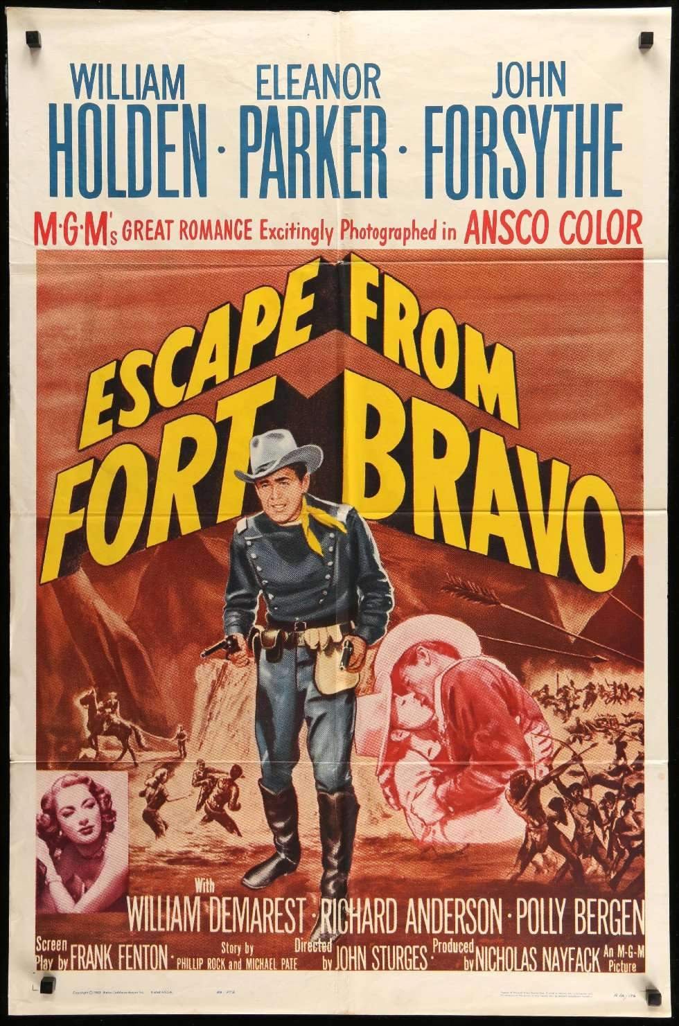 Escape from Fort Bravo (1953) original movie poster for sale at Original Film Art