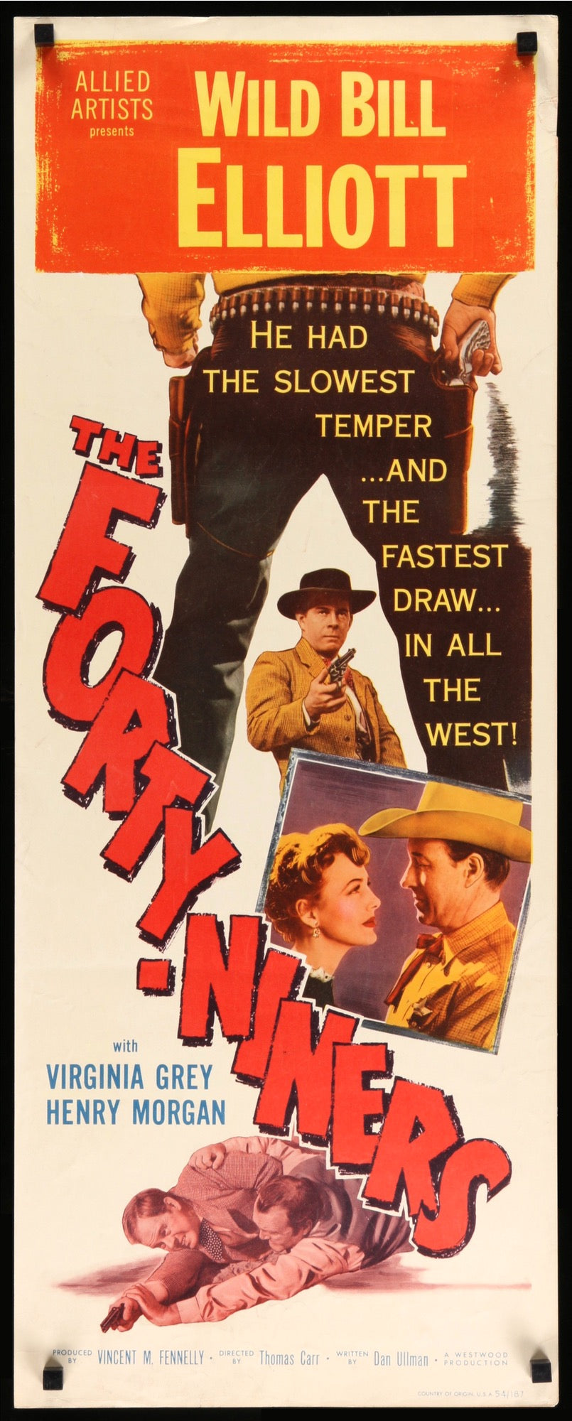 Forty-Niners (1954) original movie poster for sale at Original Film Art