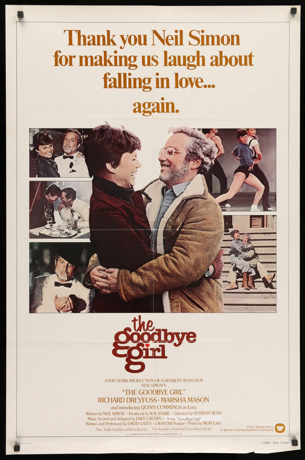 Goodbye Girl (1977) original movie poster for sale at Original Film Art