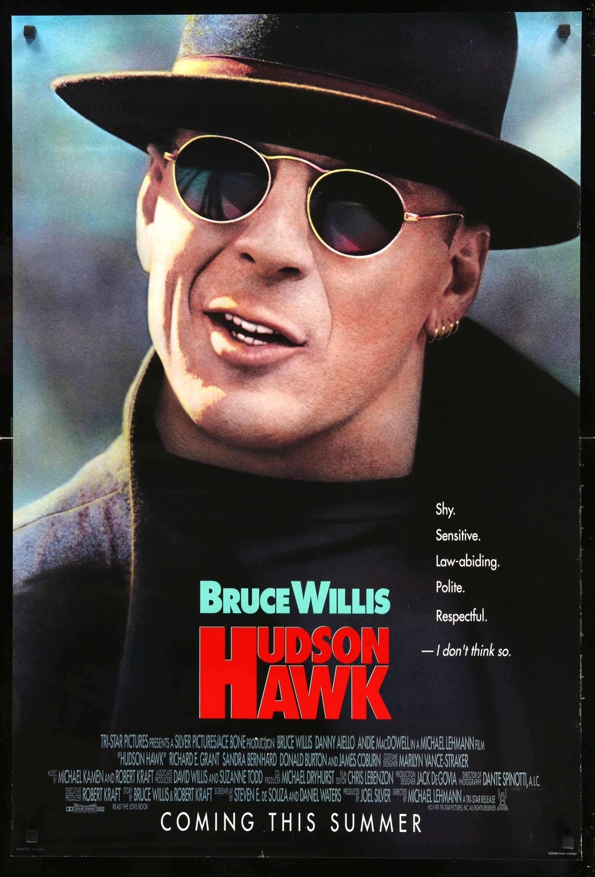 Hudson Hawk (1991) original movie poster for sale at Original Film Art