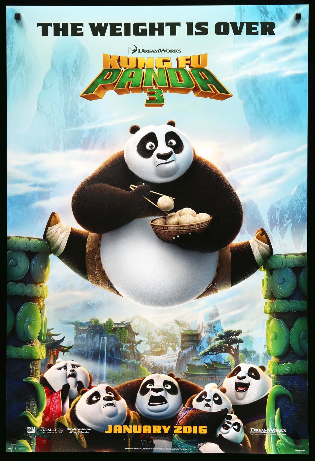 Kung Fu Panda 3 (2016) original movie poster for sale at Original Film Art - Vintage Movie Posters
